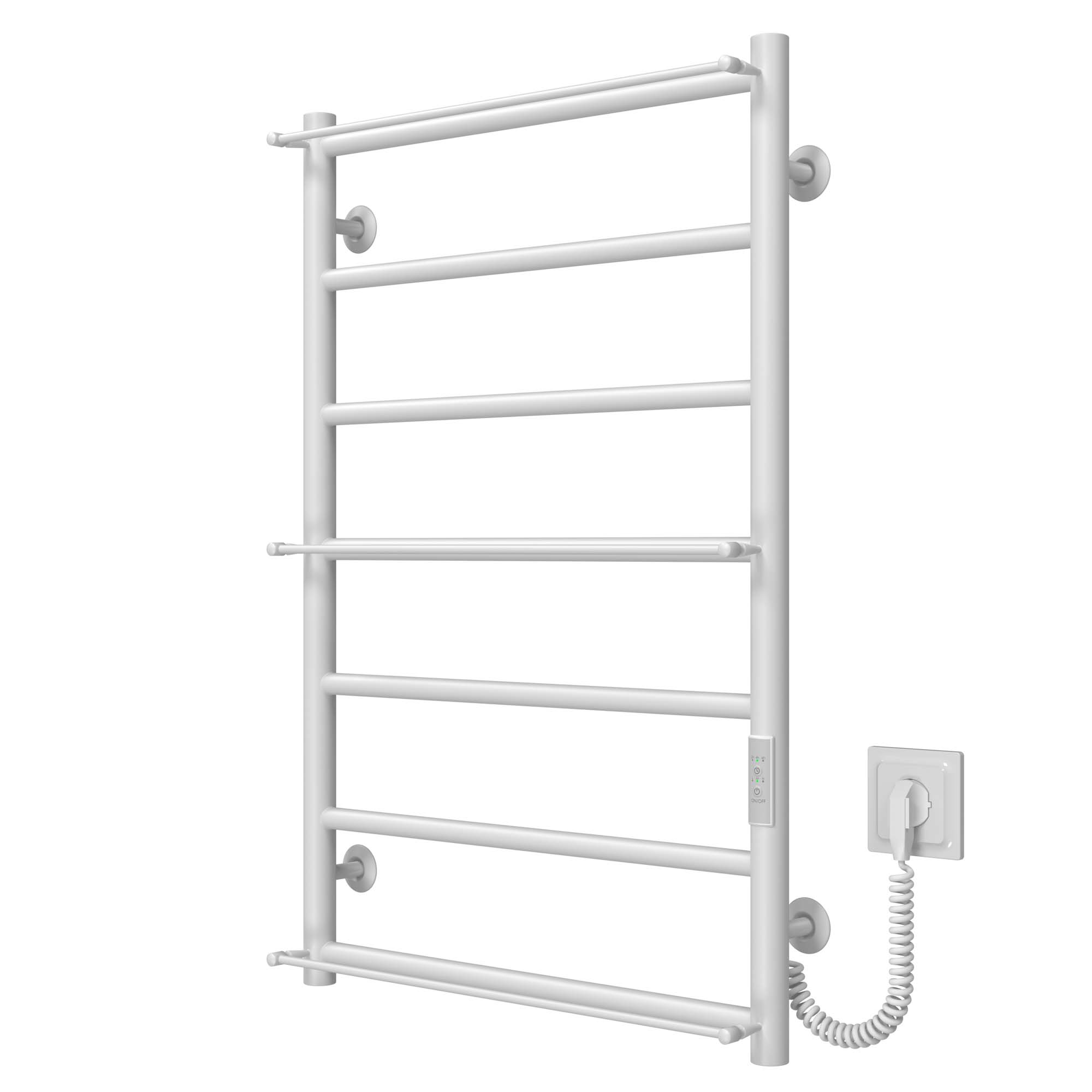 Рушникосушарка електрична Ladder П7 500х800 Deffi нержавіюча сталь (Білий, WD03, Праве підключення)