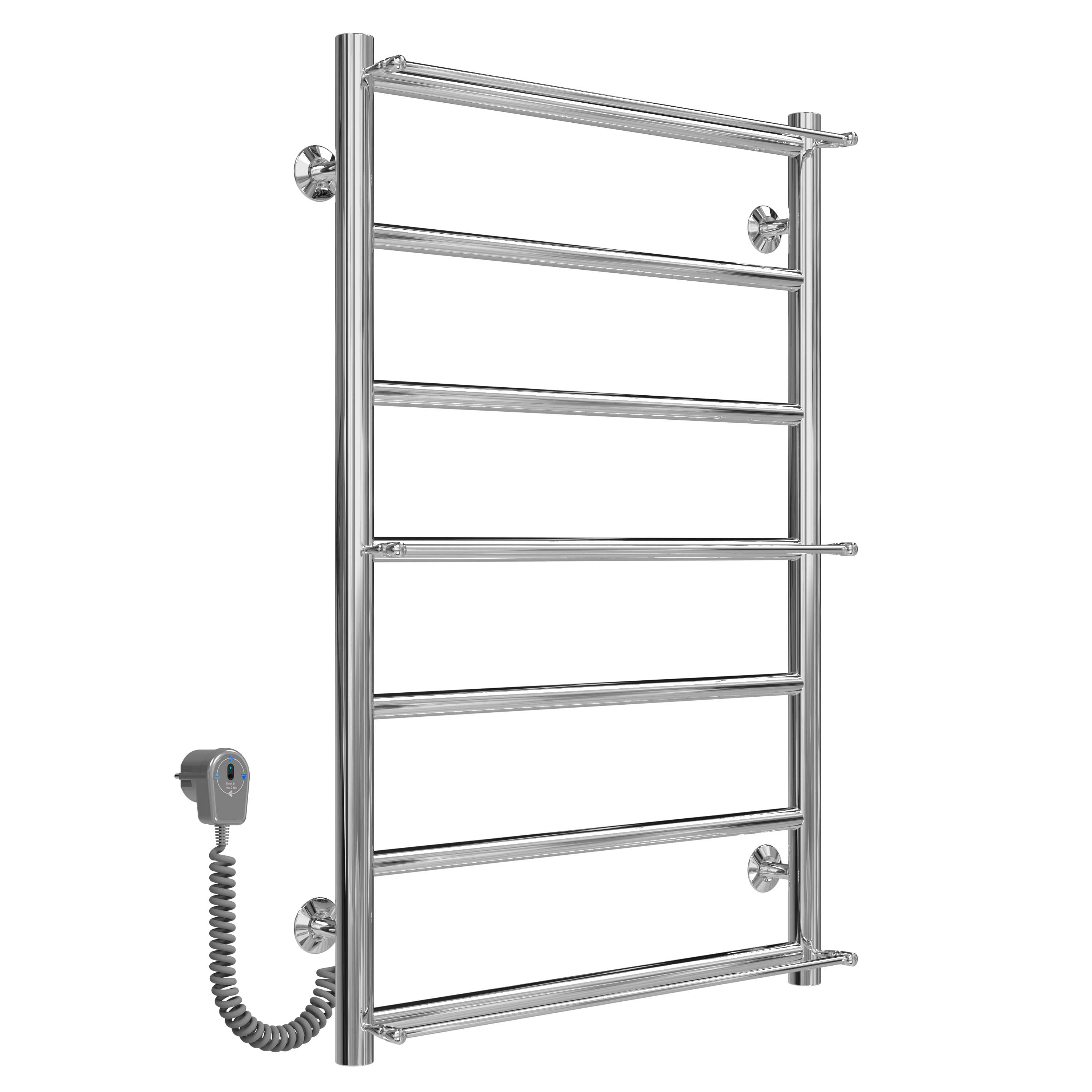 Рушникосушарка електрична Ladder П7 500х800 Deffi нержавіюча сталь (Хром, EF16, Ліве підключення)
