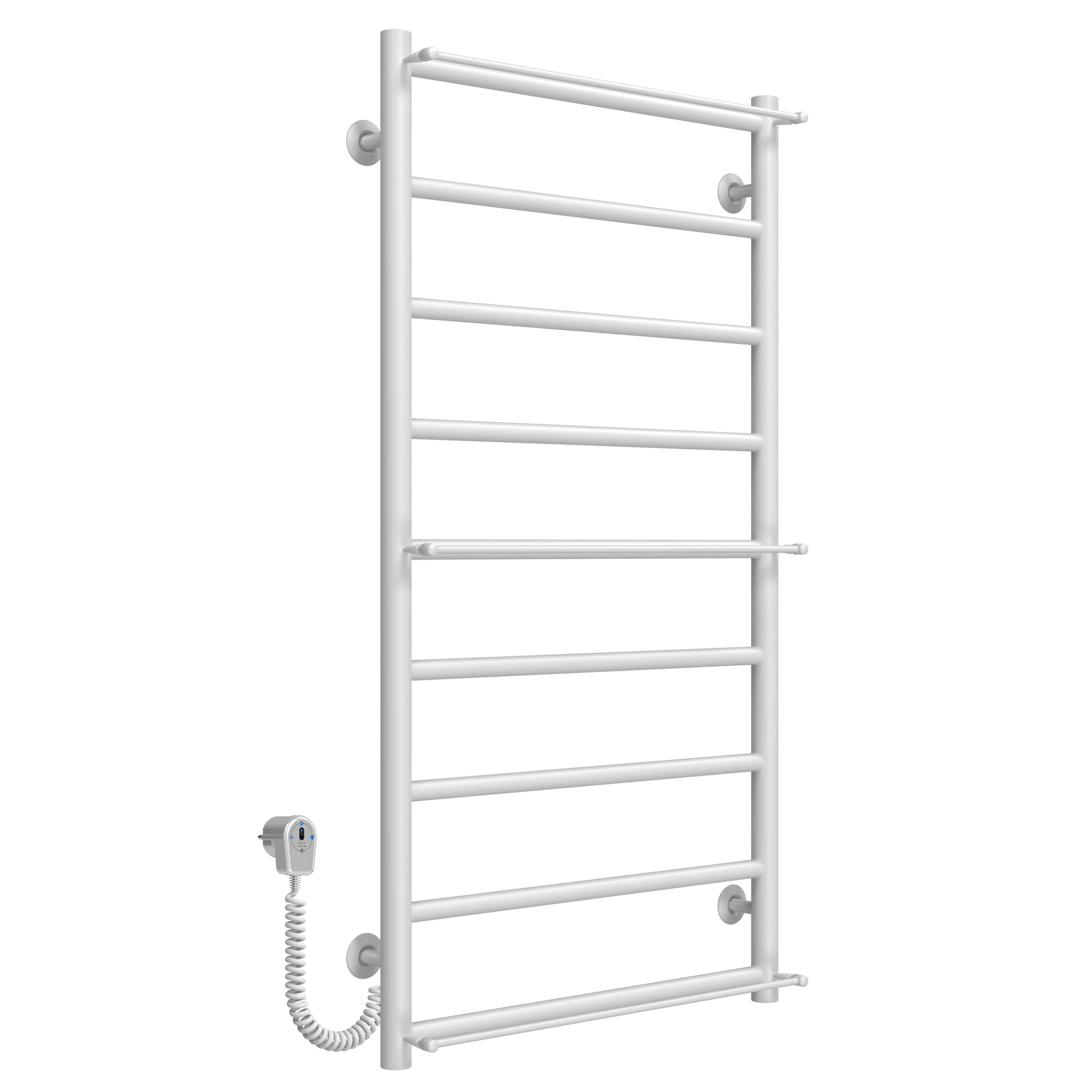 Рушникосушарка електрична Ladder П9 500х1000 Deffi нержавіюча сталь (Білий, EF16, Ліве підключення)