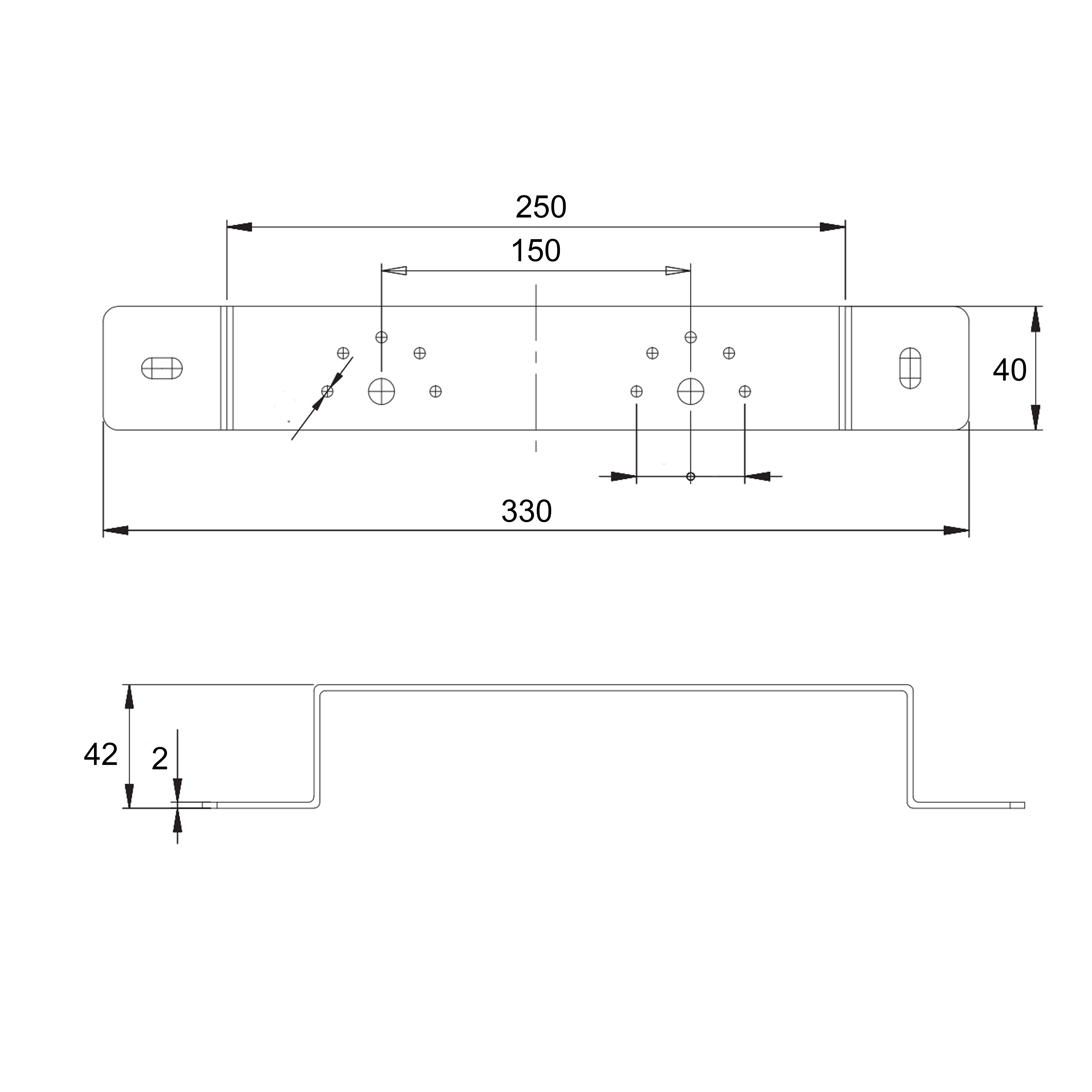 Кронштейн Icma для монтажа гіпсокартону 150 № 432