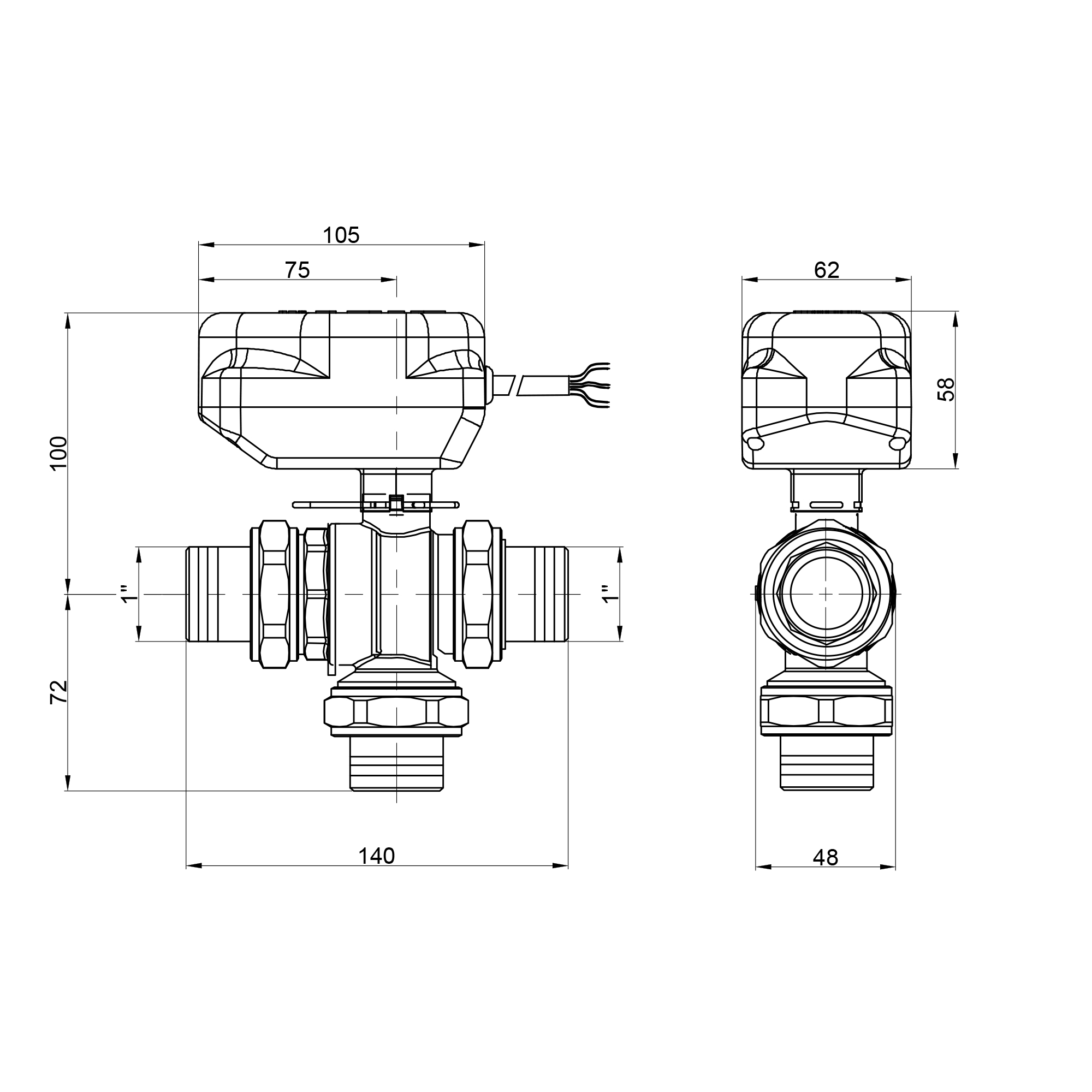 Кран кульовий зонний Icma 1