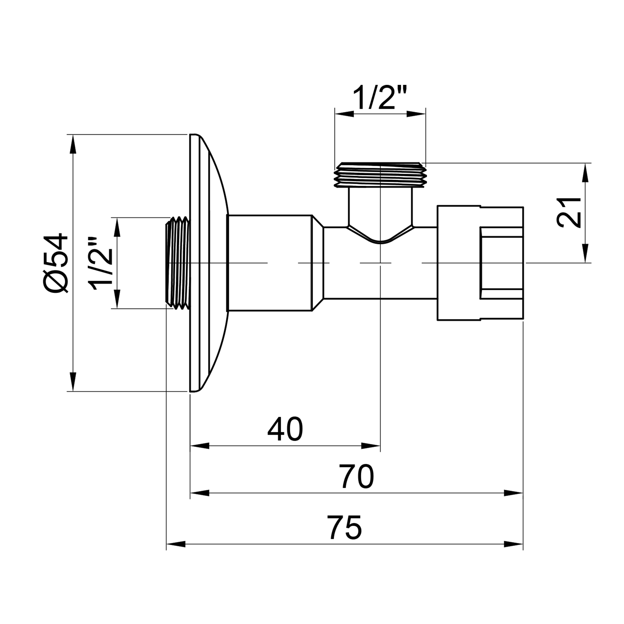 Кран приладовий буксовий Icma 1/2