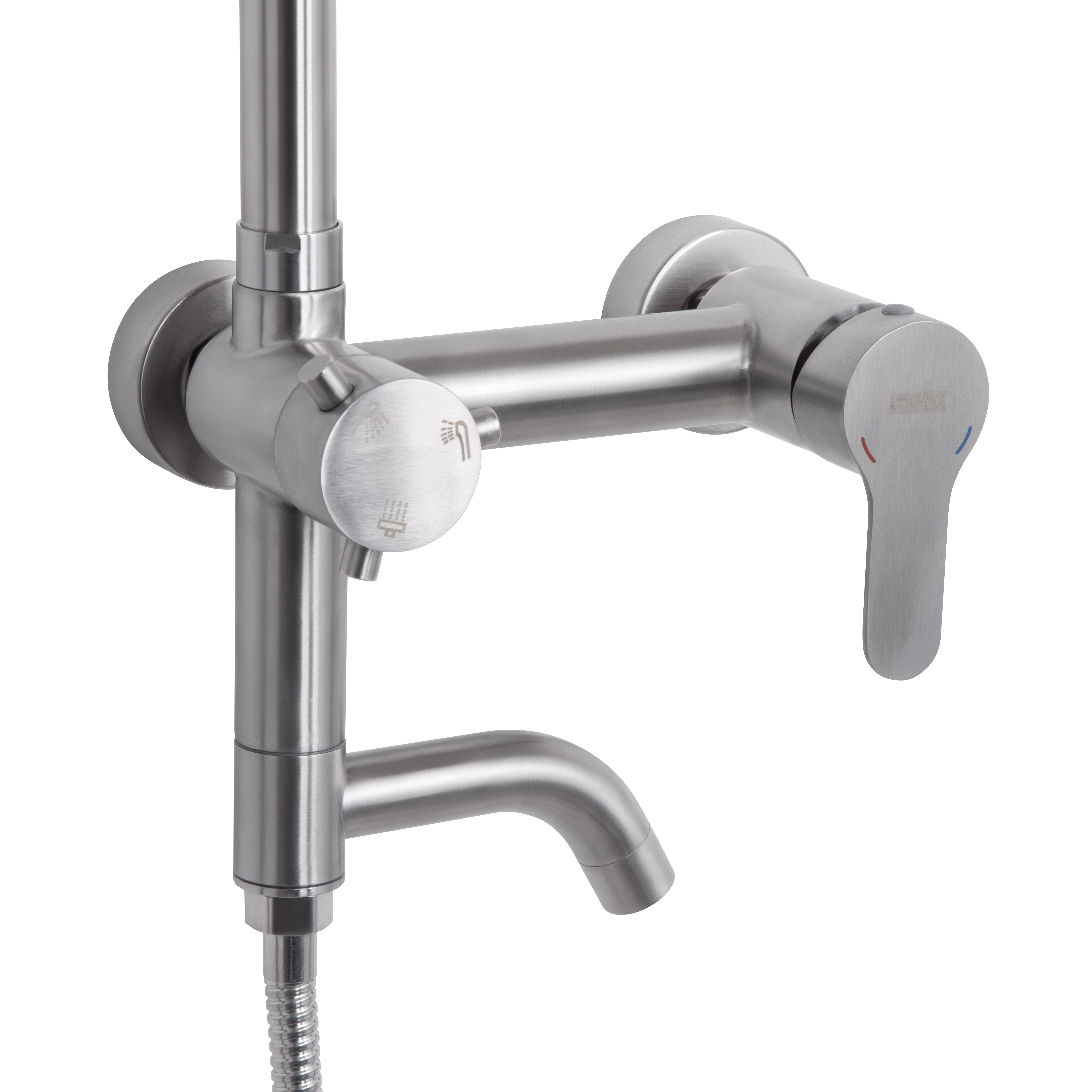 Душова система універсальна Brinex Pure 1030 на 3 споживача  Nickel BRIPUR1030NKL