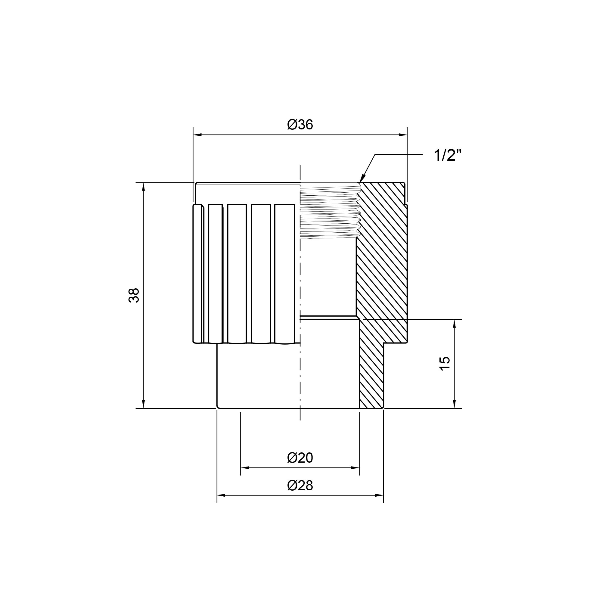 Муфта PPR Thermo Alliance 20х1/2
