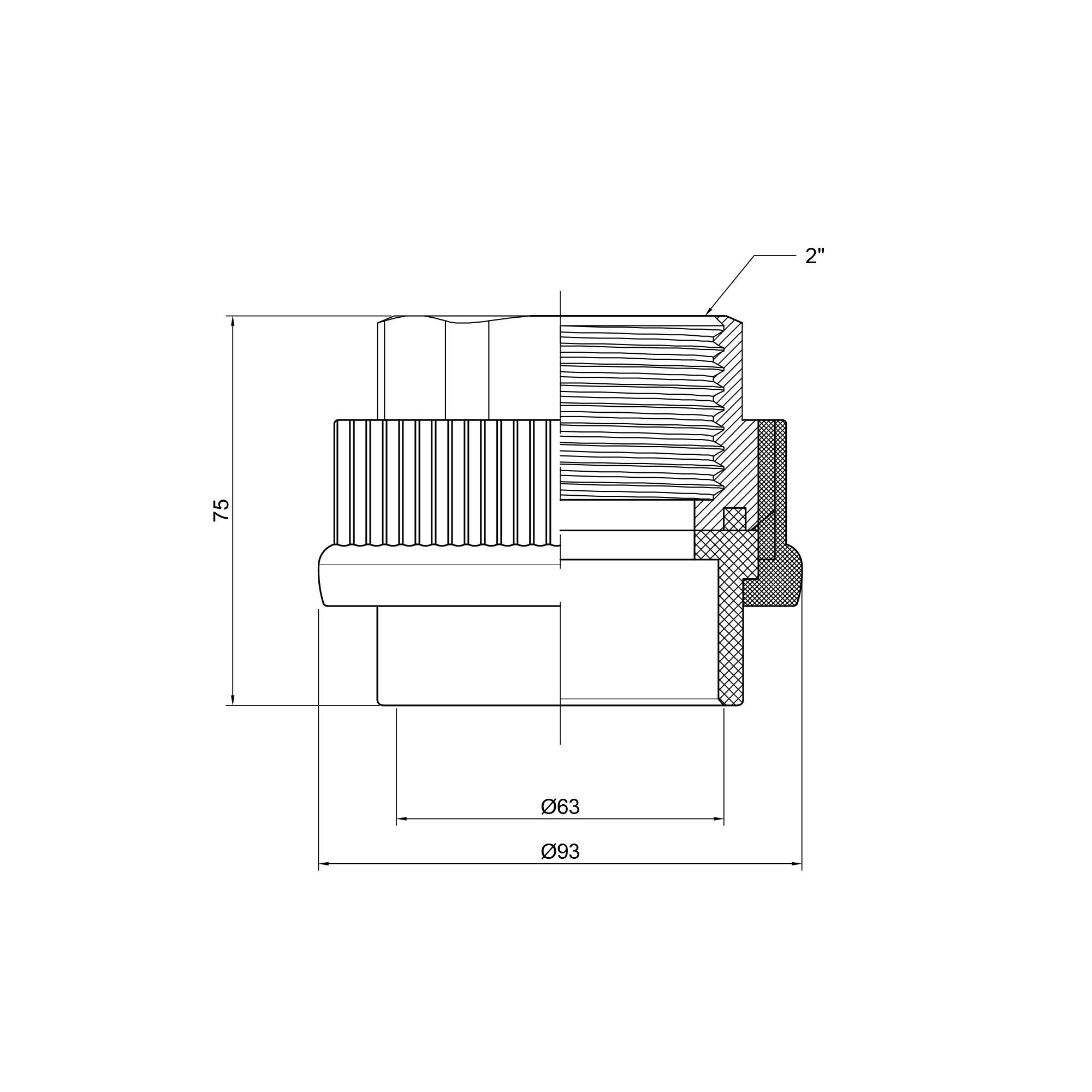 Муфта PPR Thermo Alliance 63х2