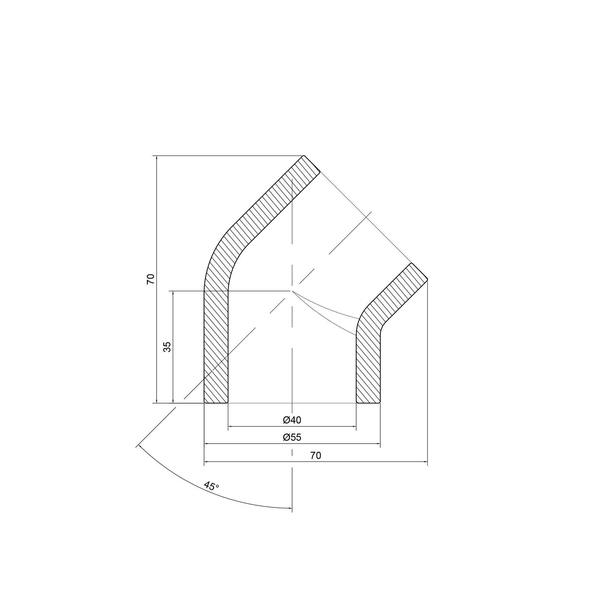 Кутик PPR Thermo Alliance 40, 45°