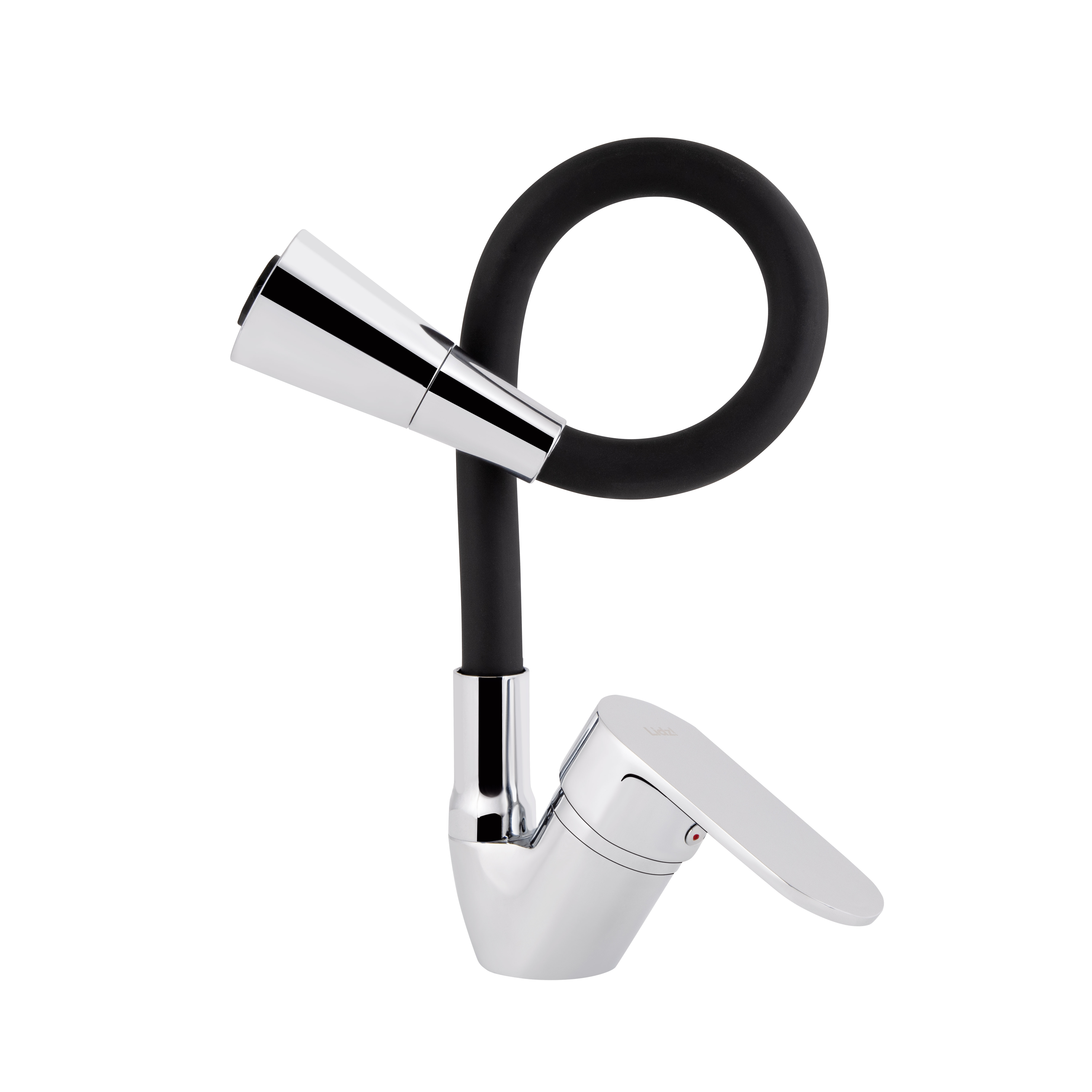 Змішувач для кухні Lidz Tani 008F3 з гнучким виливом (k40) LDTAN008F3BCR39484 Black / Chrome