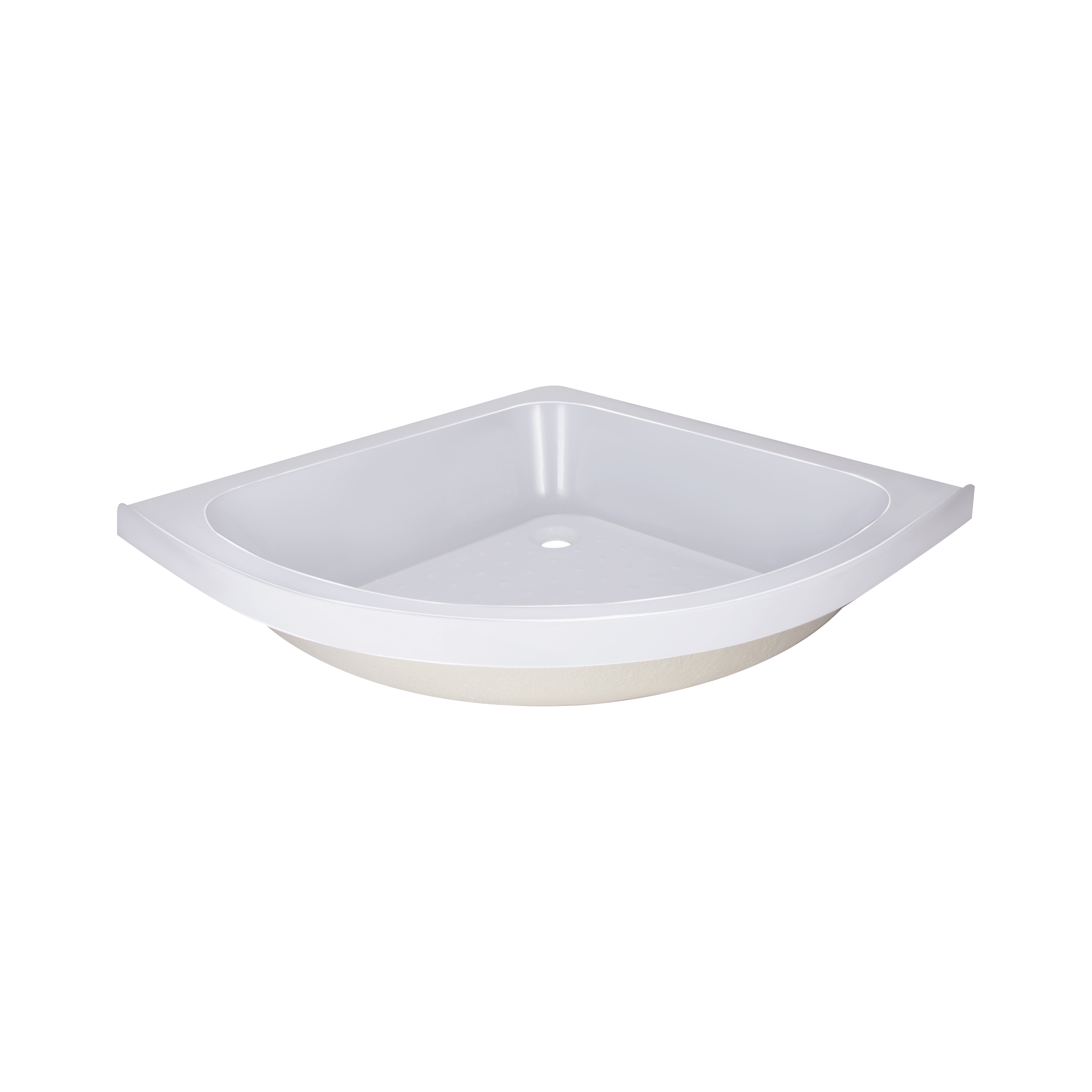 Душова кабіна Latwa SC80x80.SAT.MID.FR полукругла, скло Frost 4 мм + Душовий піддон KAPIELKA ST80x80x26, з панеллю Lidz