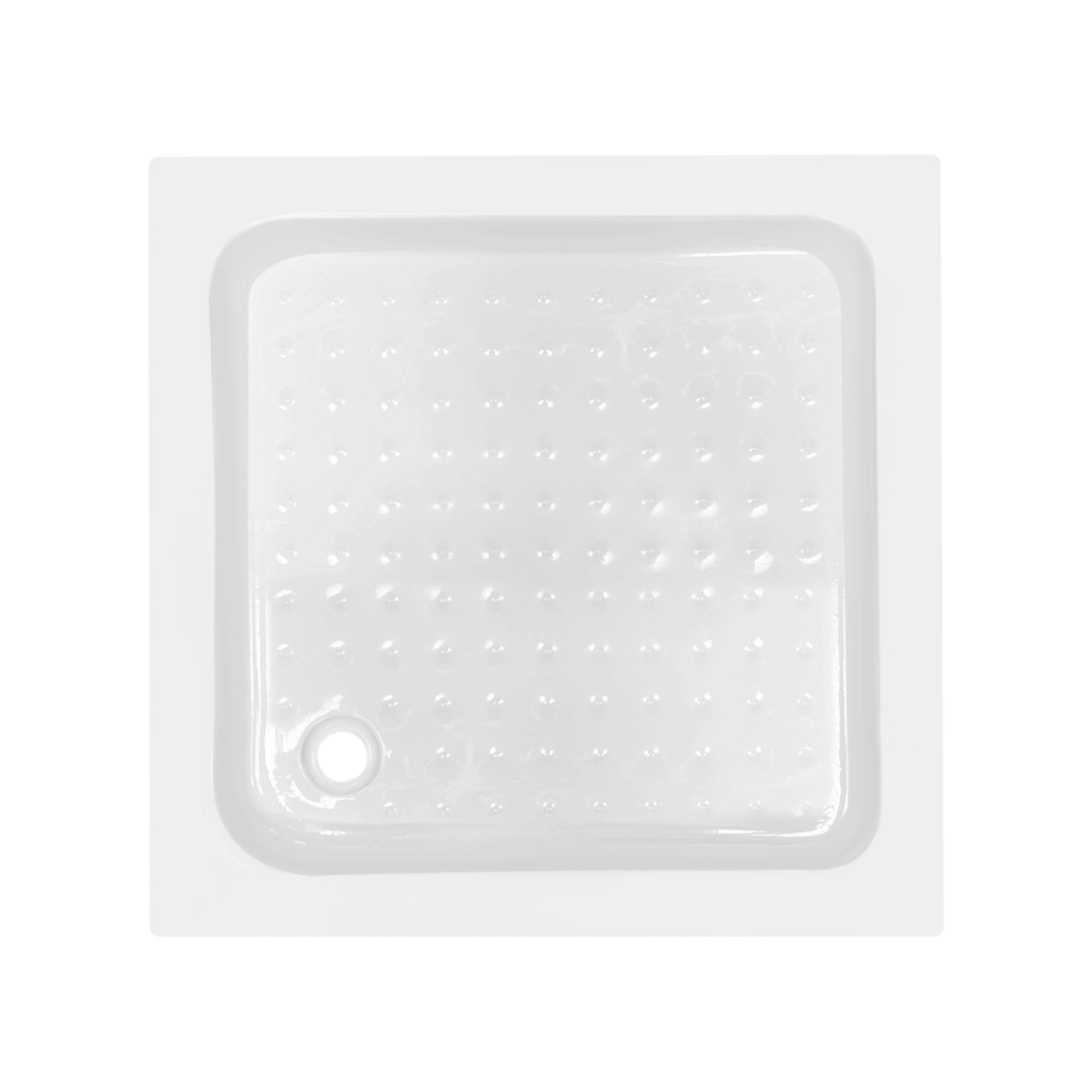 Lidz Wawel SC80x80.SAT.LOW.FR Душова кабіна квадратна, скло Frost 4 мм + Lidz Душовий піддон KAPIELKA ST80x80х14