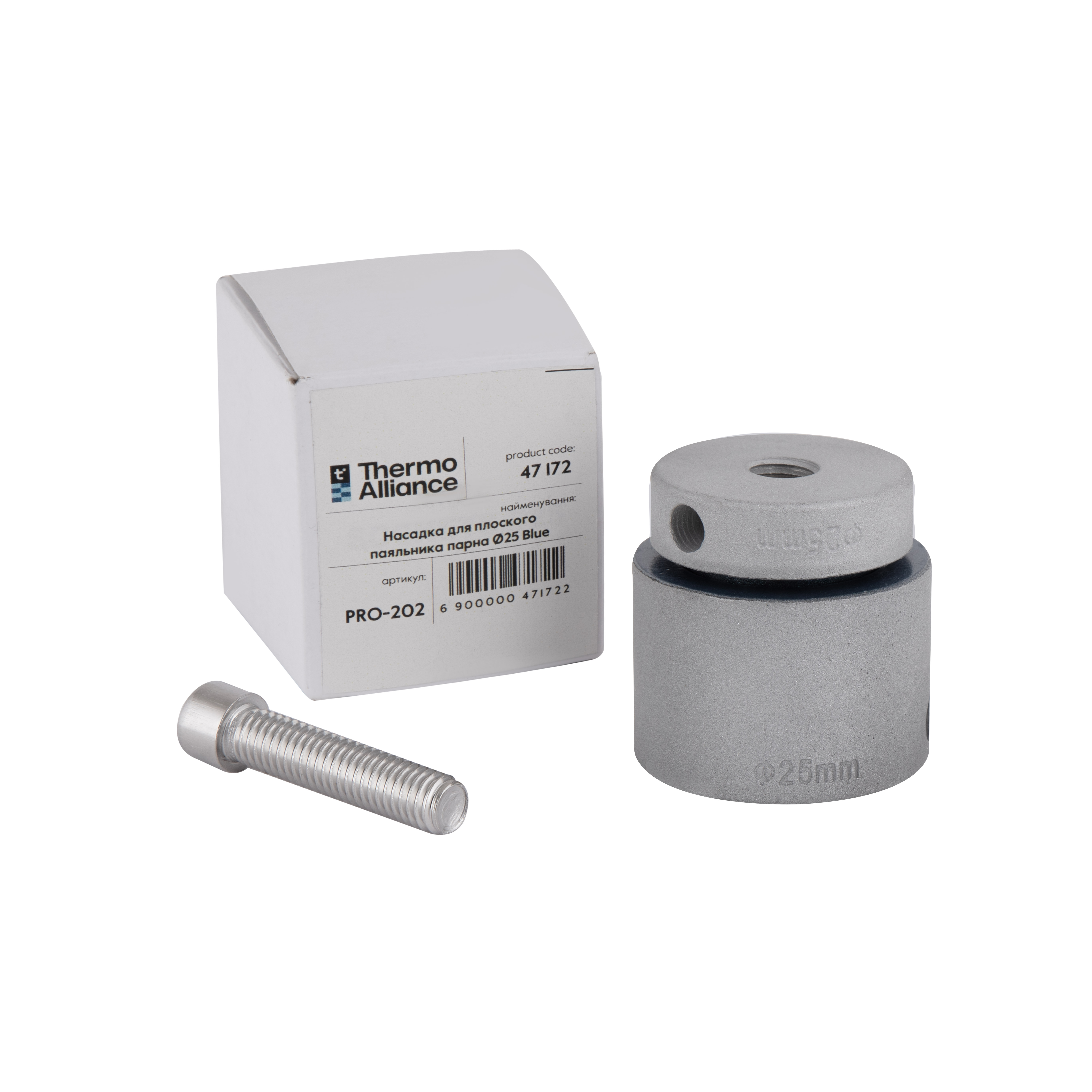 Насадка для плоского паяльника парна Ø25 Thermo Alliance PRO-202 Blue