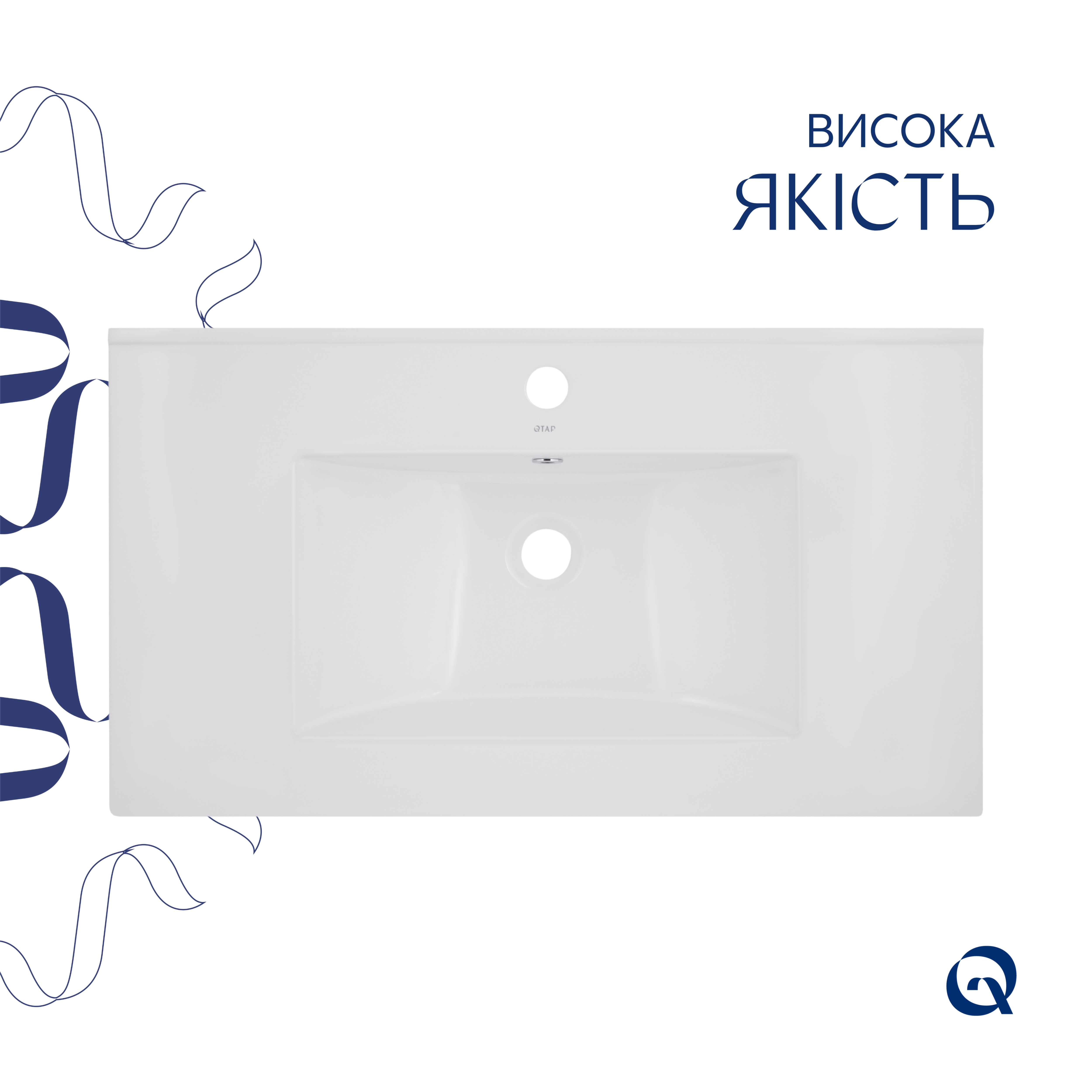 Раковина Qtap Albatross  800х460х180White QT01113080CW1