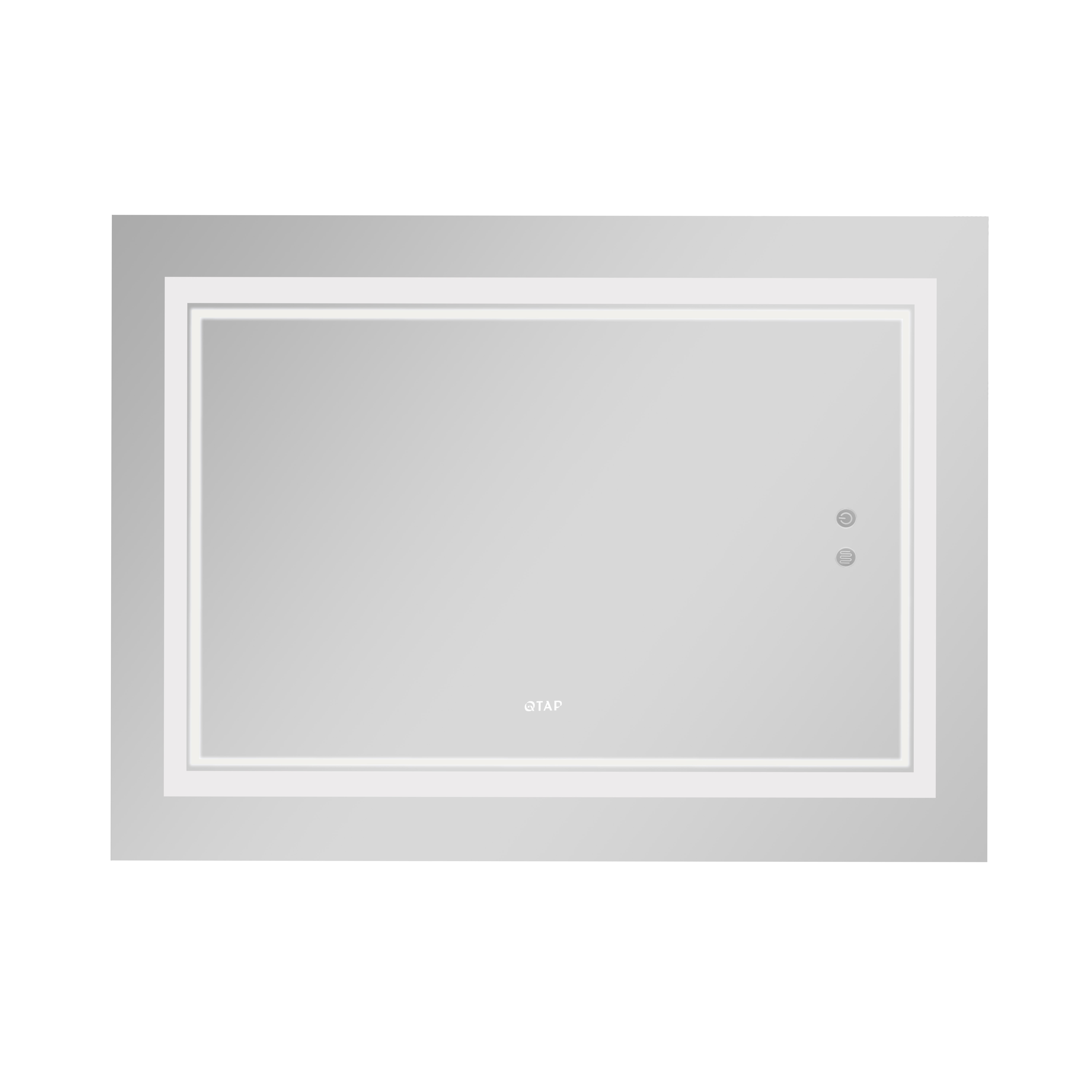 Дзеркало Qtap Cardinal 1000х700 з LED-підсвічуванням Touch, з антизапотіванням, з димером, рег. темп. кольору (3000-6500K) QT0478C10070