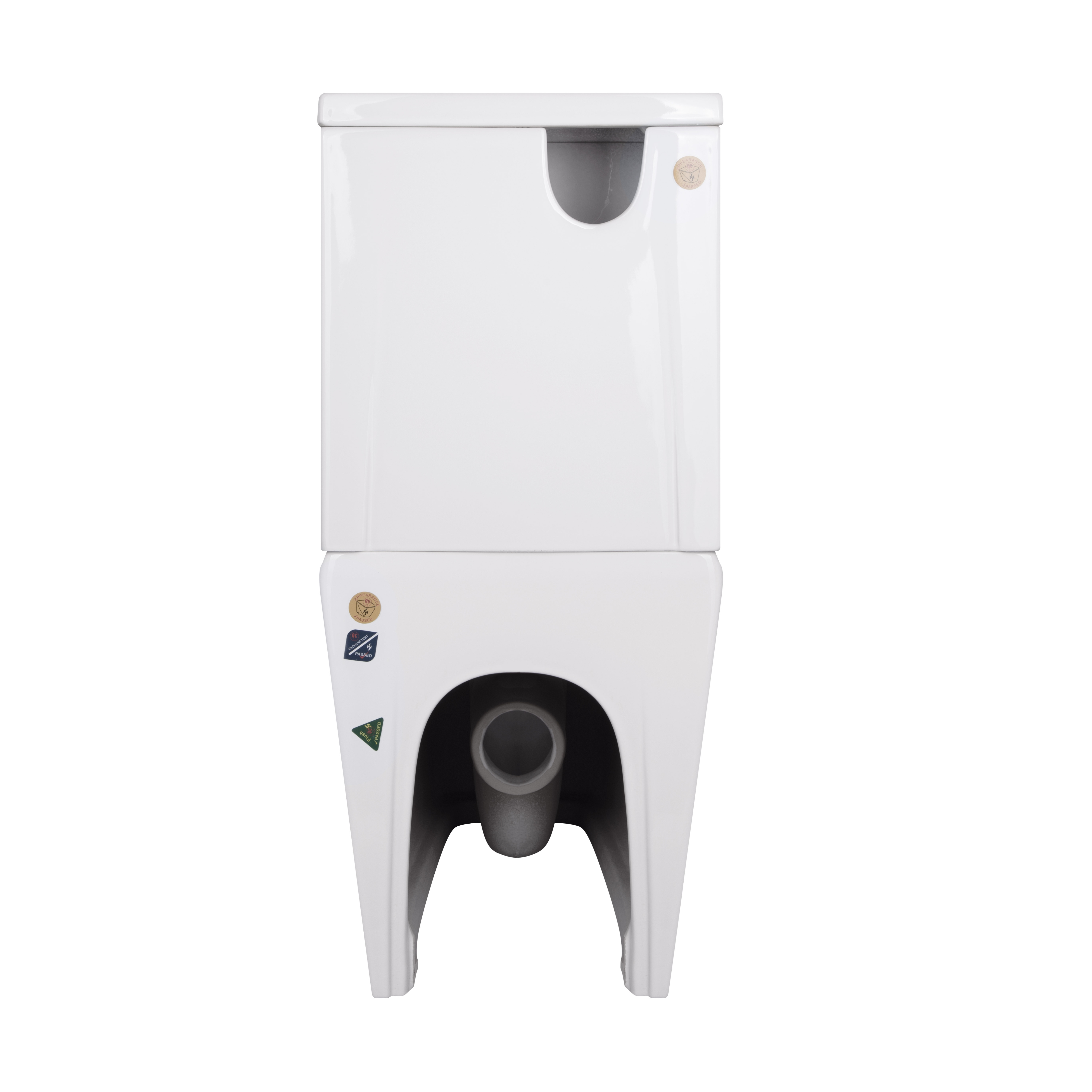 Унітаз-компакт Qtap Crow безобідковий з сідінням Soft-close QT05222170W