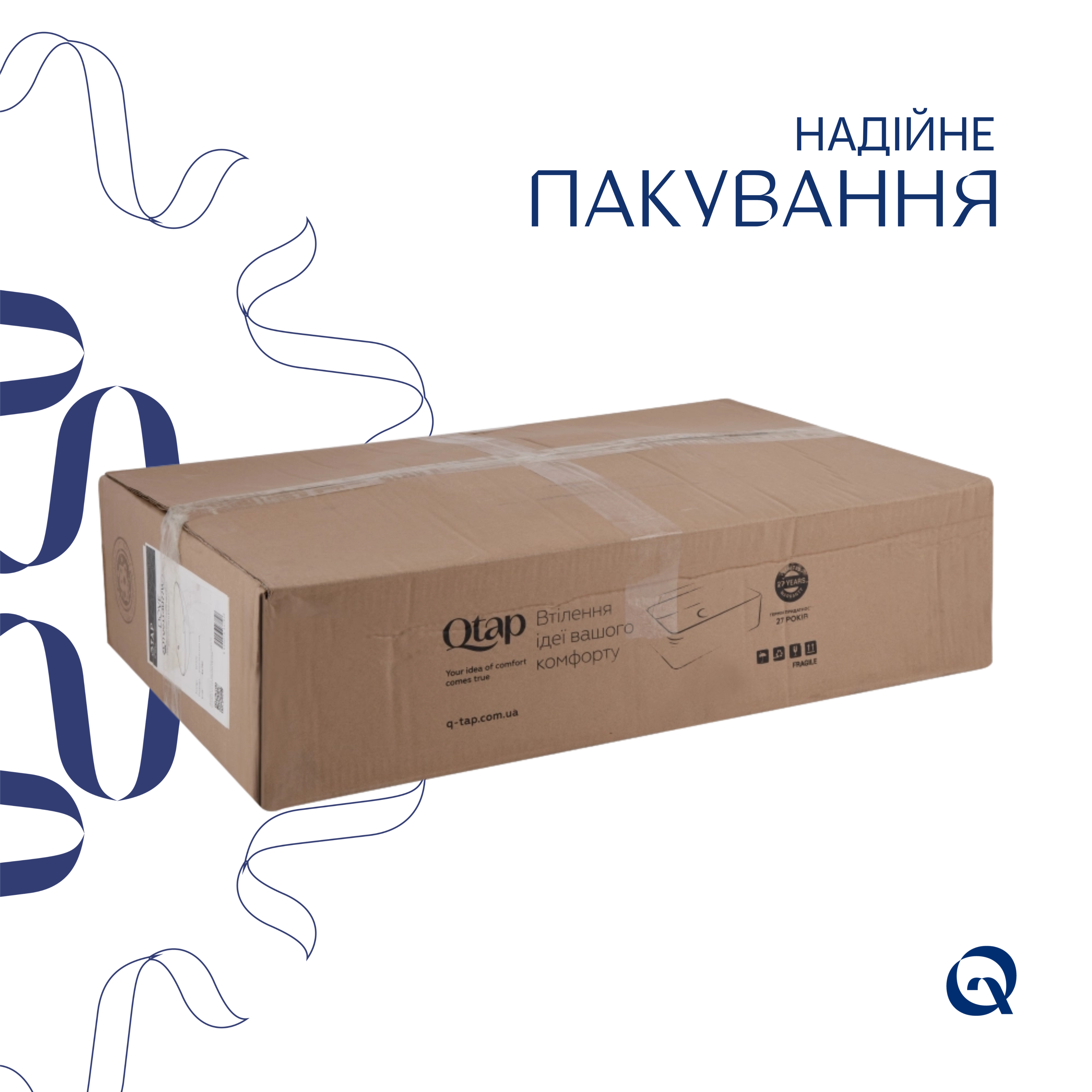 Раковина-чаша Qtap Dove 635x420x150 White QT06118168W