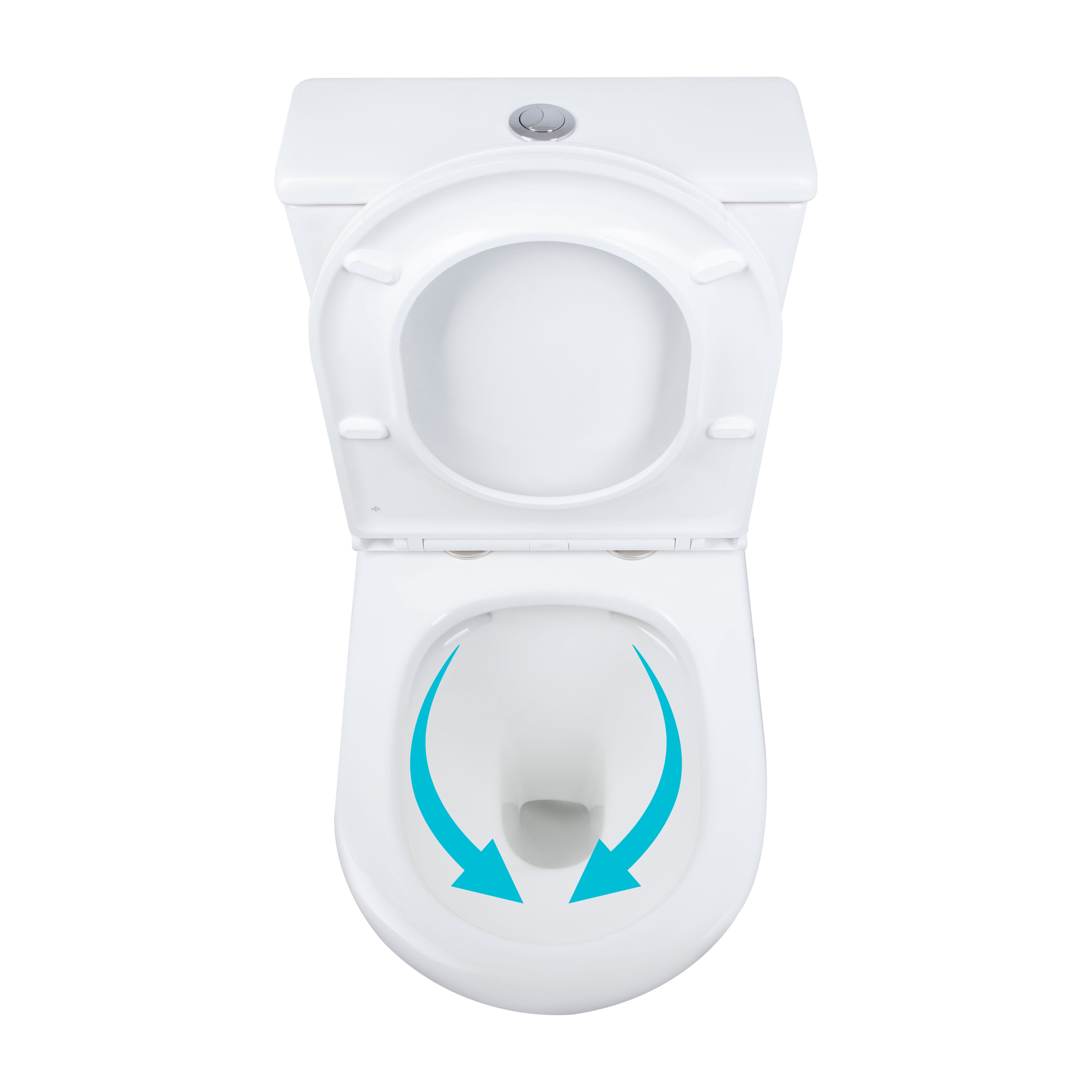 Унітаз підлоговий Qtap Dove Rimless безобідковий з сидінням Soft-close WHITE QT06228380BW