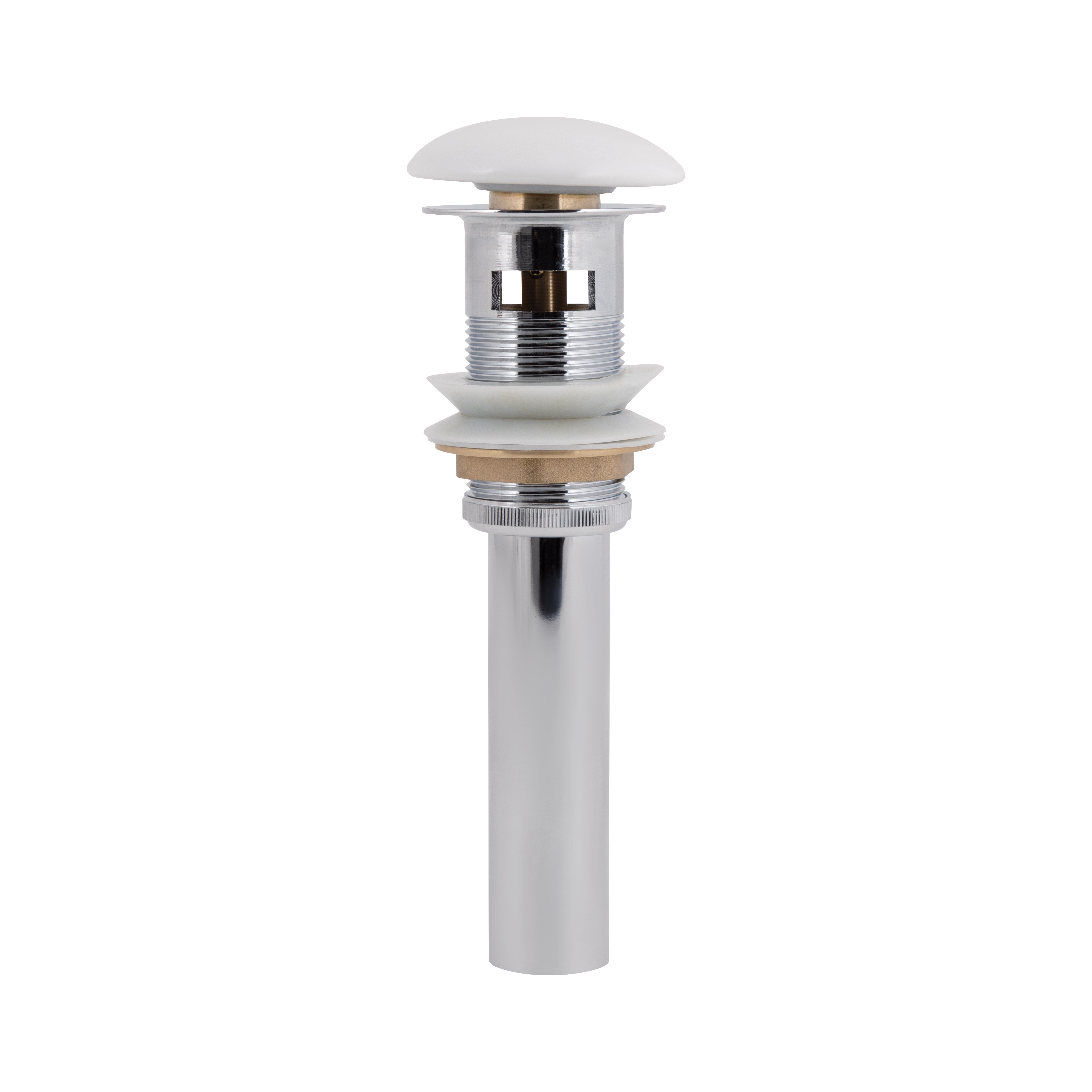 Донний клапан для раковини Qtap PU02O 225х70х70 White з переливом