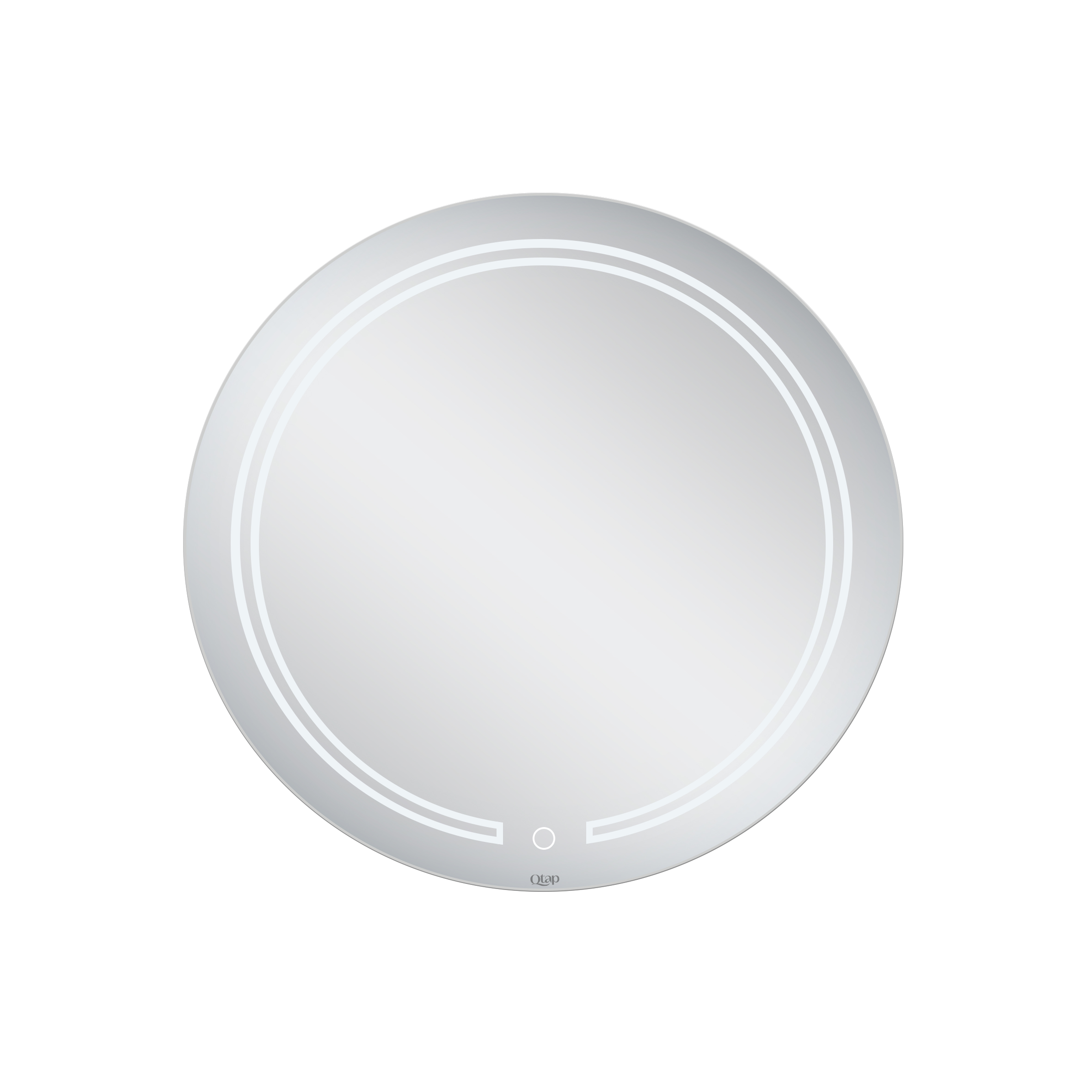 Дзеркало Qtap Jay N R590 з LED-підсвічуванням Touch, димер, рег. яскравості QT07782504W