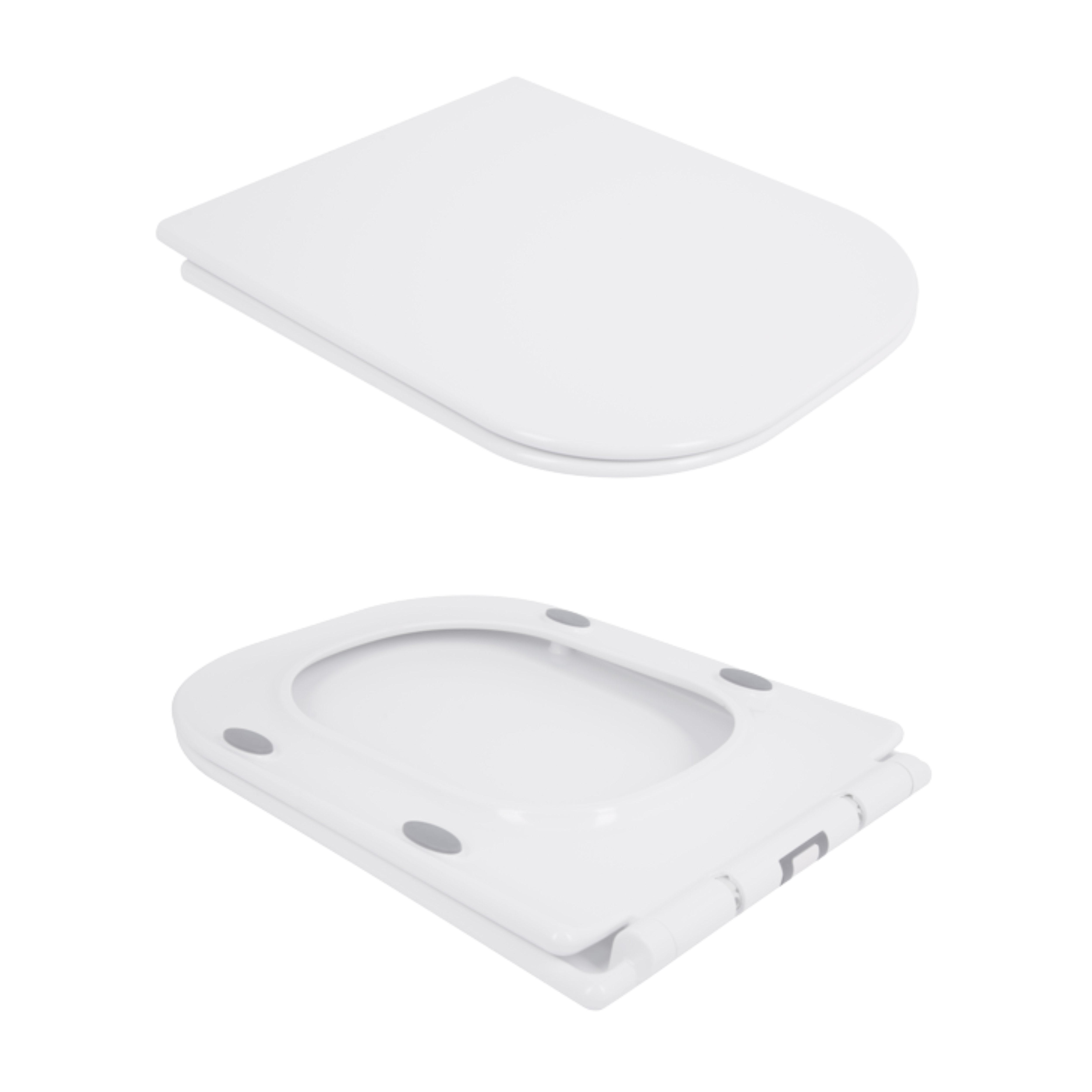 Унітаз-компакт Qtap Nando безобідковий з сидінням Soft-close QT12221222AW