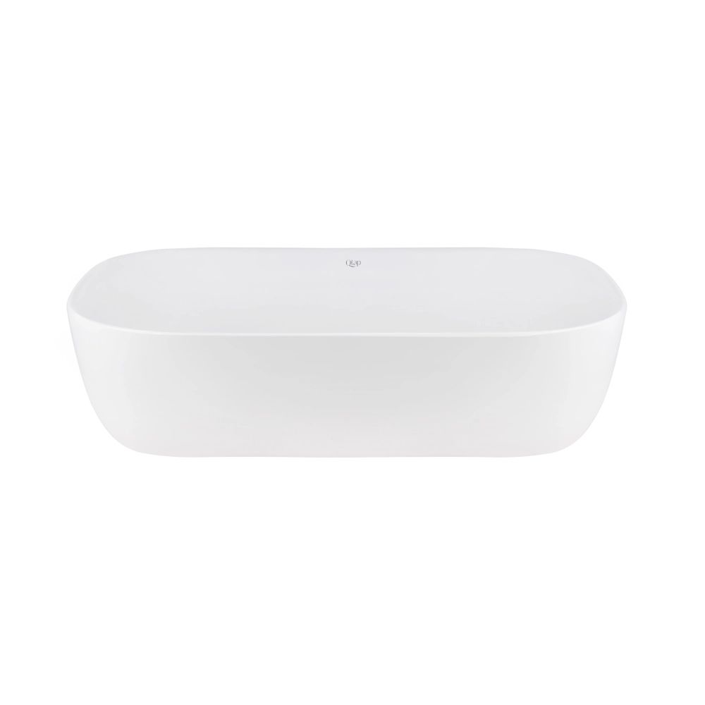 Комплект Qtap Robin: Раковина накладна прамокутна 610x400x145 мм White + Донний клапан PU02