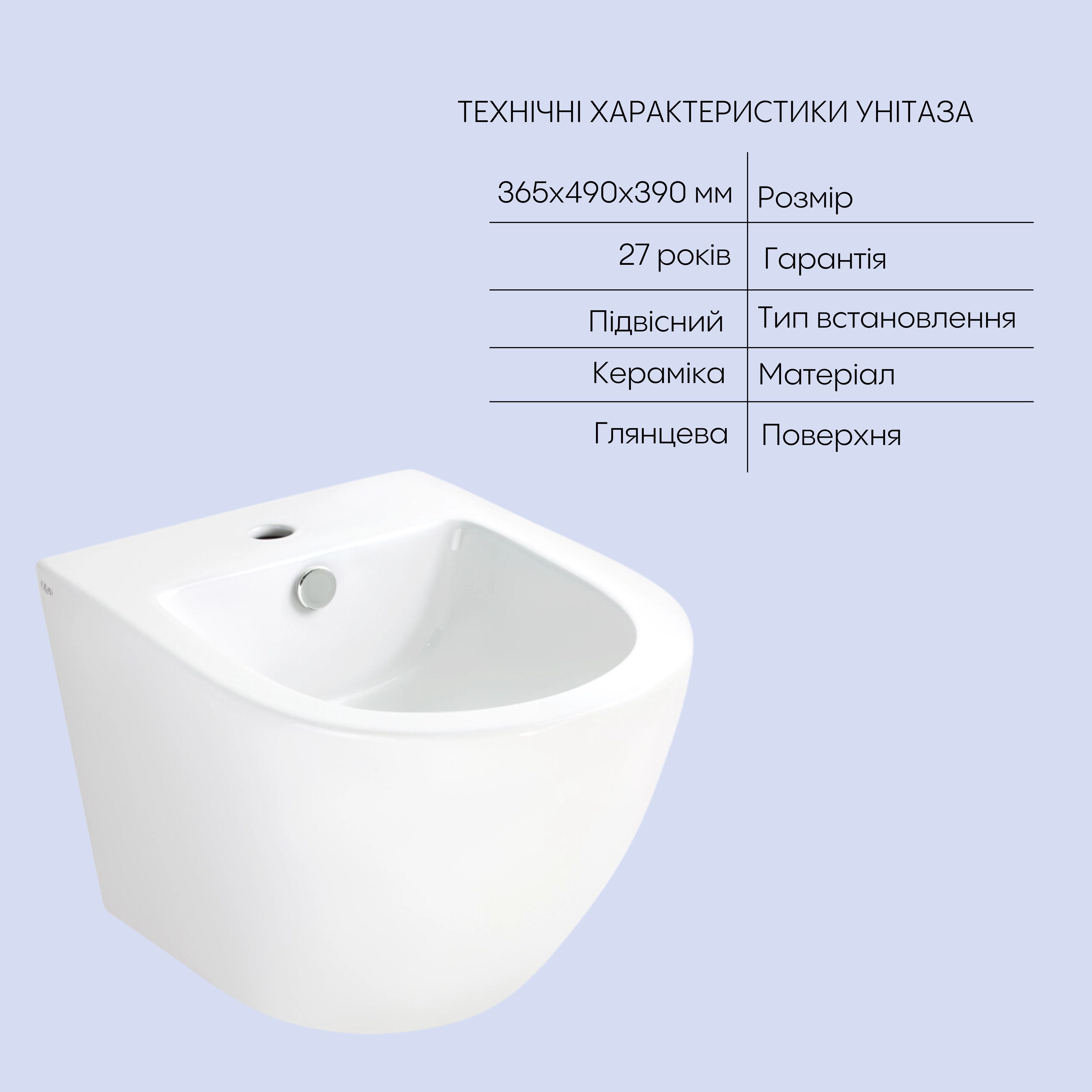 Комплект Qtap Robin 2 в 1: унітаз підвісний Ultra Quiet + біде підвісне