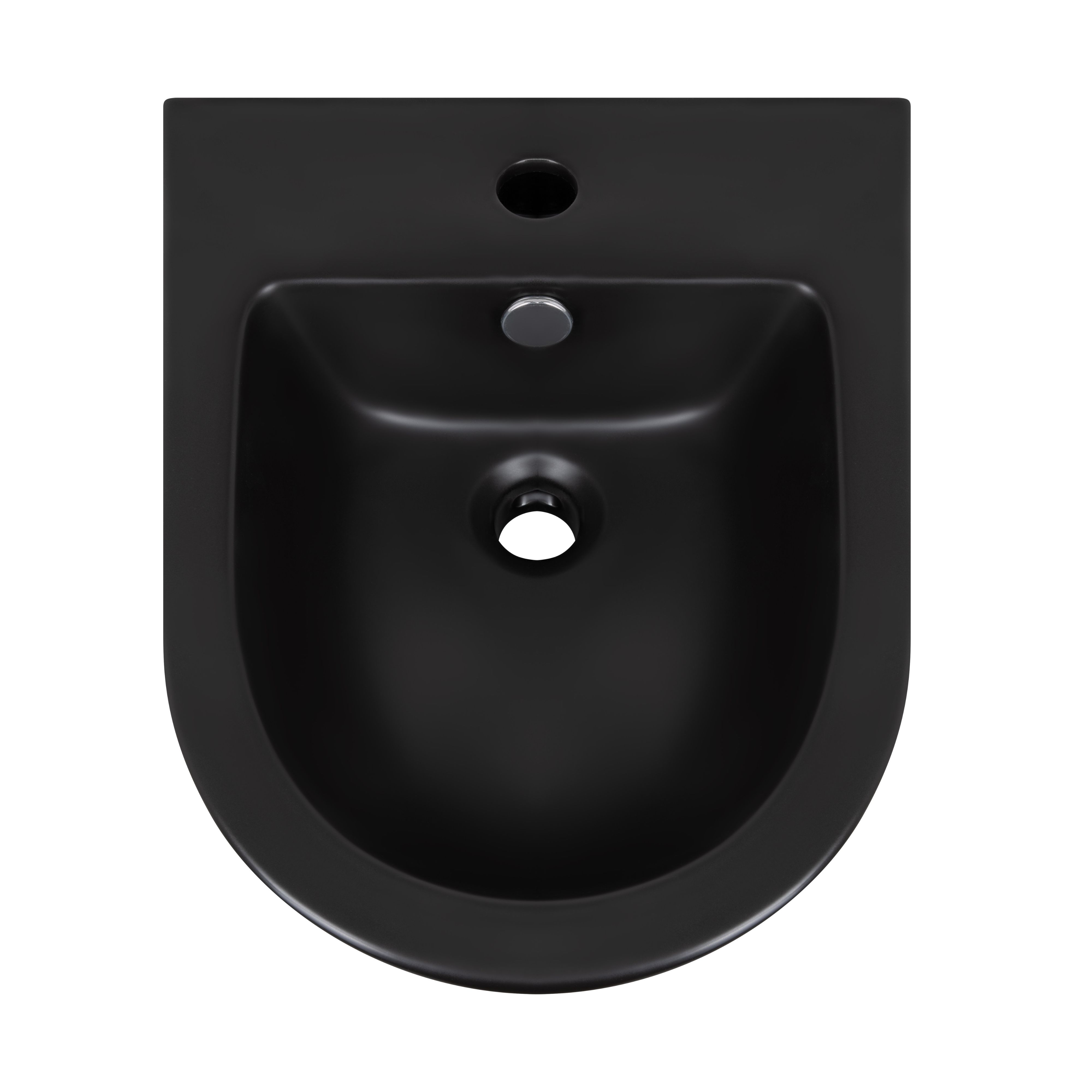 Комплект Qtap Robin Matt Black 2 в 1: унітаз підвісний  Ultra Quiet QT13332381АSMB + біде підвісне QT1355046FMB