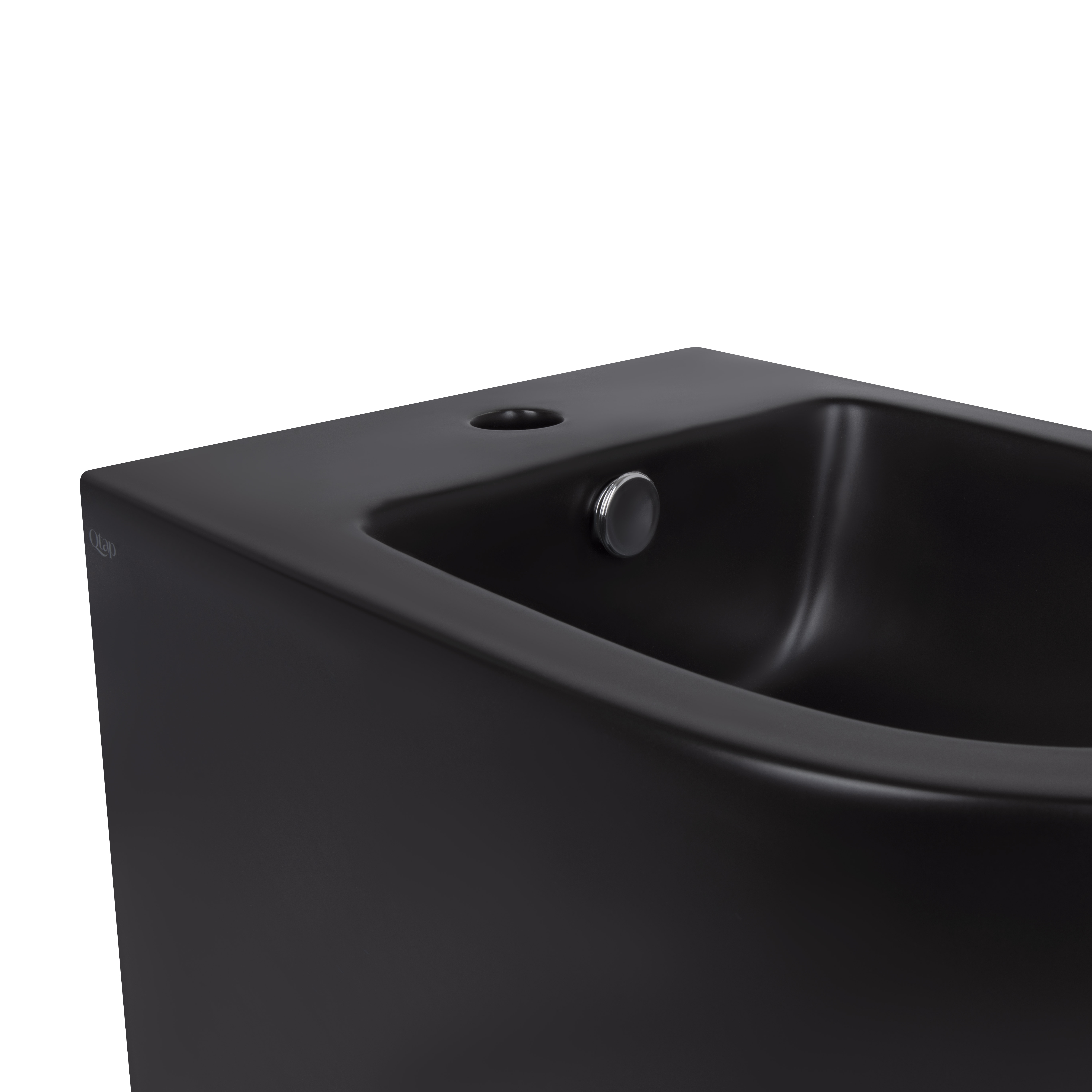 Біде підвісне Qtap Robin 495х370х325 Matt black QT1355046FMB