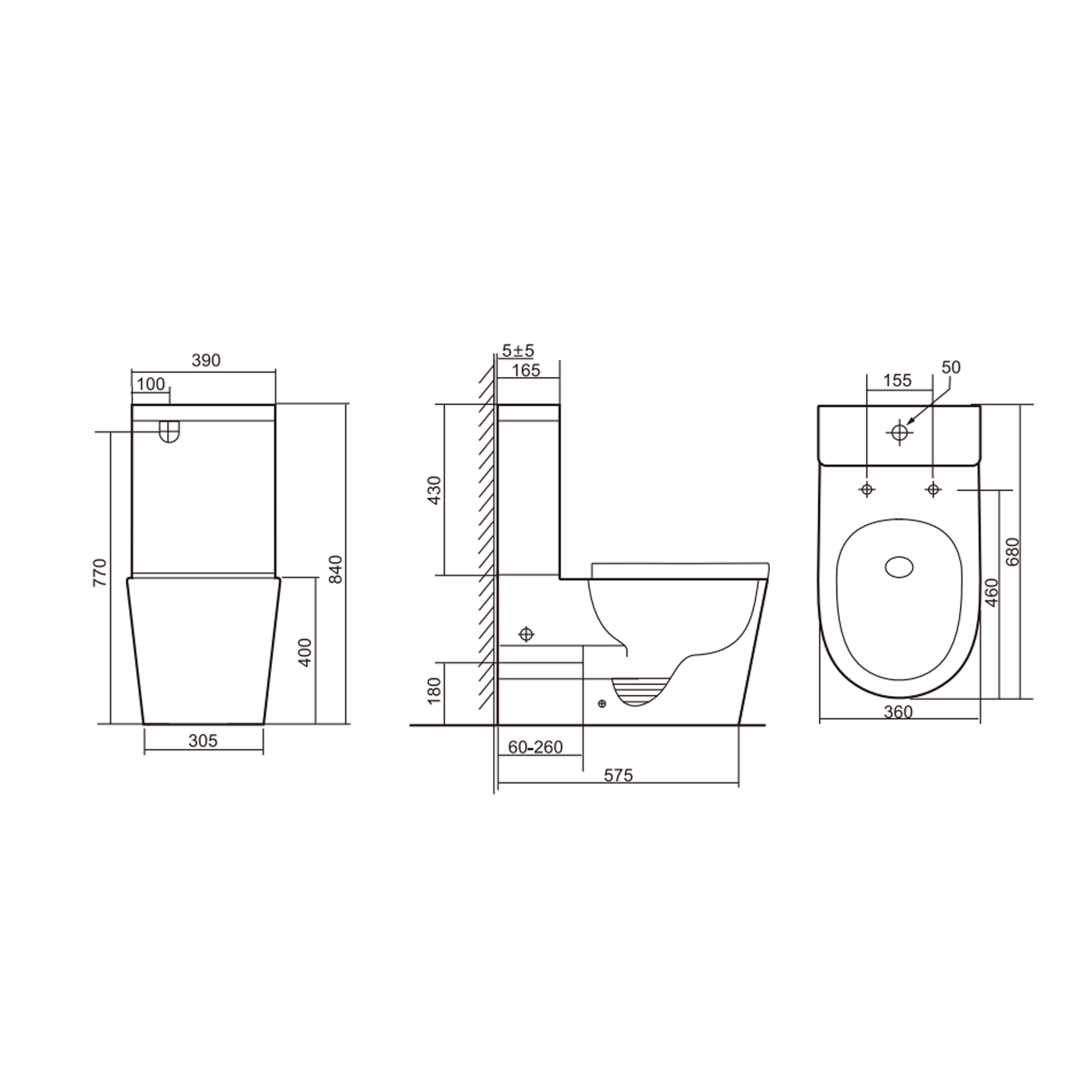 Унітаз-компакт Qtap Scorpio безобідковий з сидінням Soft-close QT14226002W