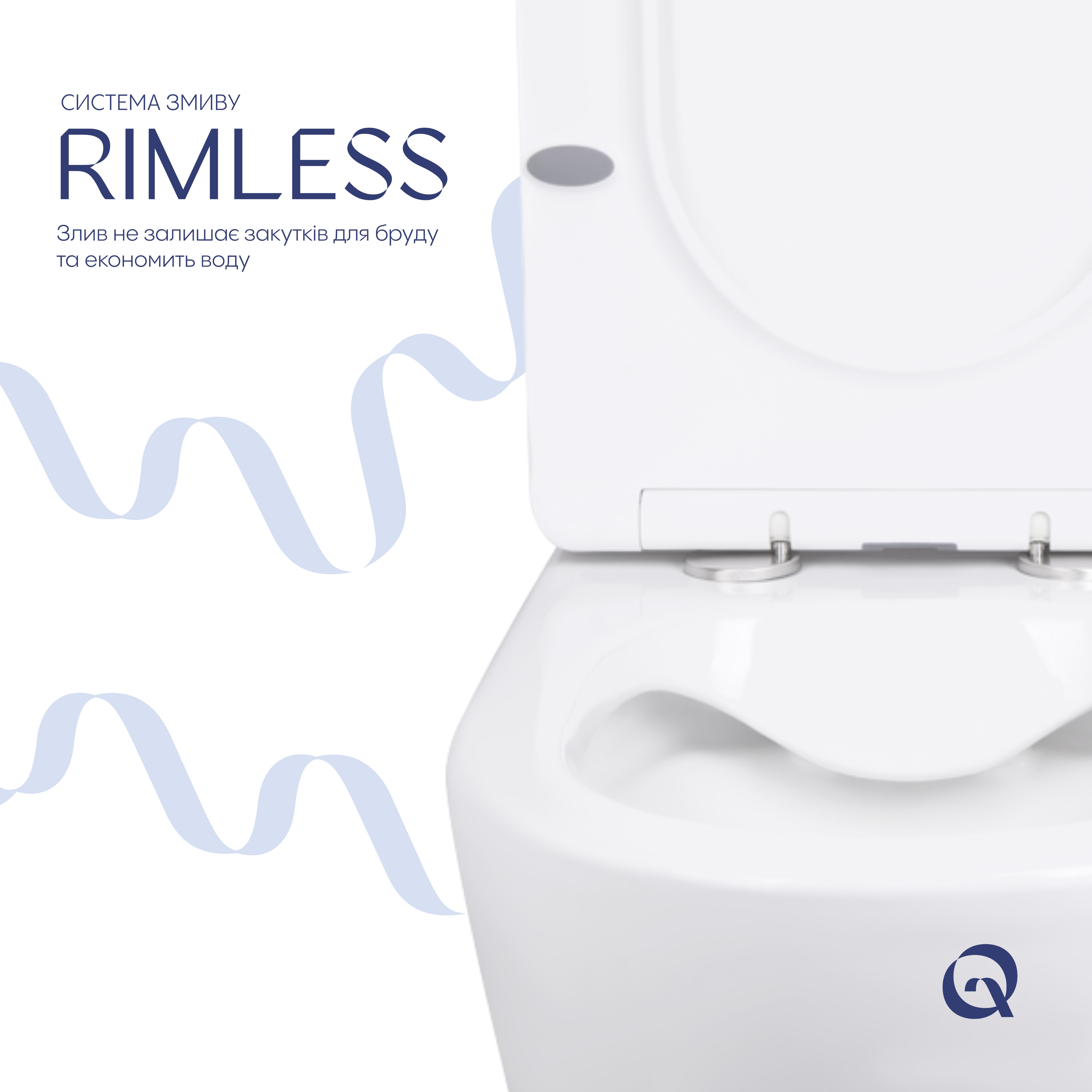 Унітаз-компакт Qtap Stork/Swan безобідковий з сідінням Soft-close QT15222178W
