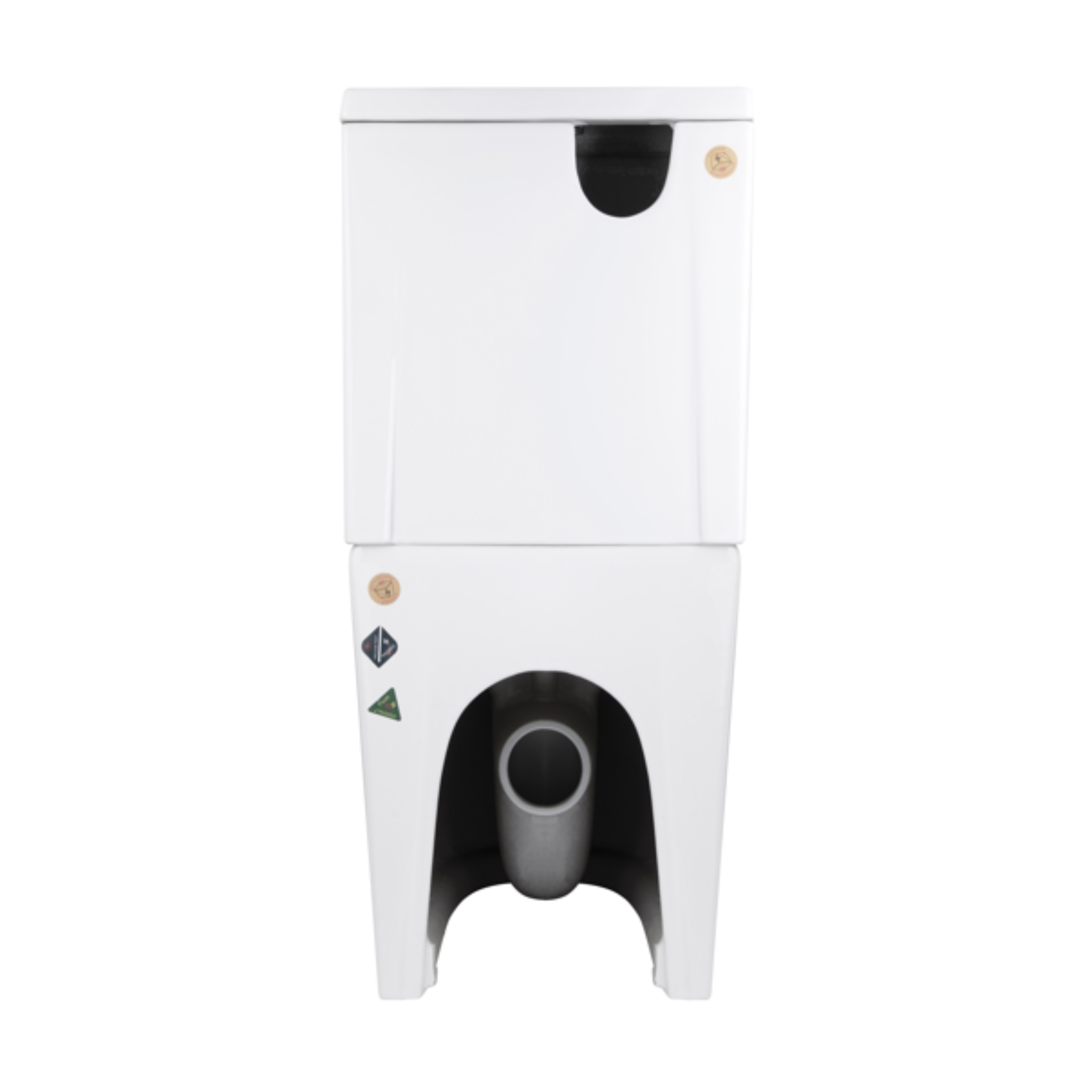 Унітаз-компакт Qtap Stork/Swan безобідковий з сідінням Soft-close QT15222179W