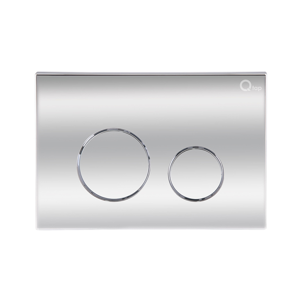 Готове рішення Qtap для ванної кімнати: підлоговий унітаз Swan Rimless + комплект інсталяції Nest 2 в 1 (кругла клавіша Chrome)