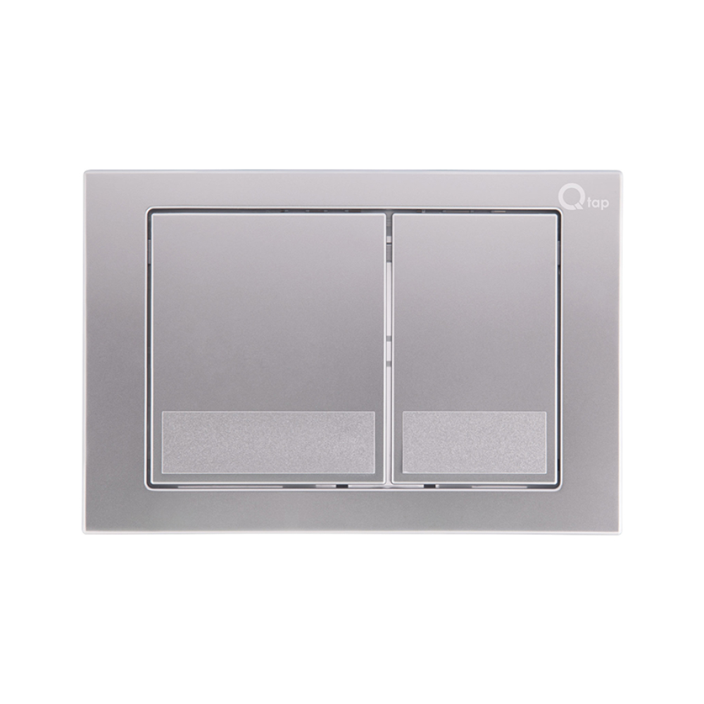 Готове рішення Qtap для ванної кімнати: підлоговий унітаз Swan Rimless + комплект інсталяції Nest 2 в 1 (квадратна клавіша Satin)