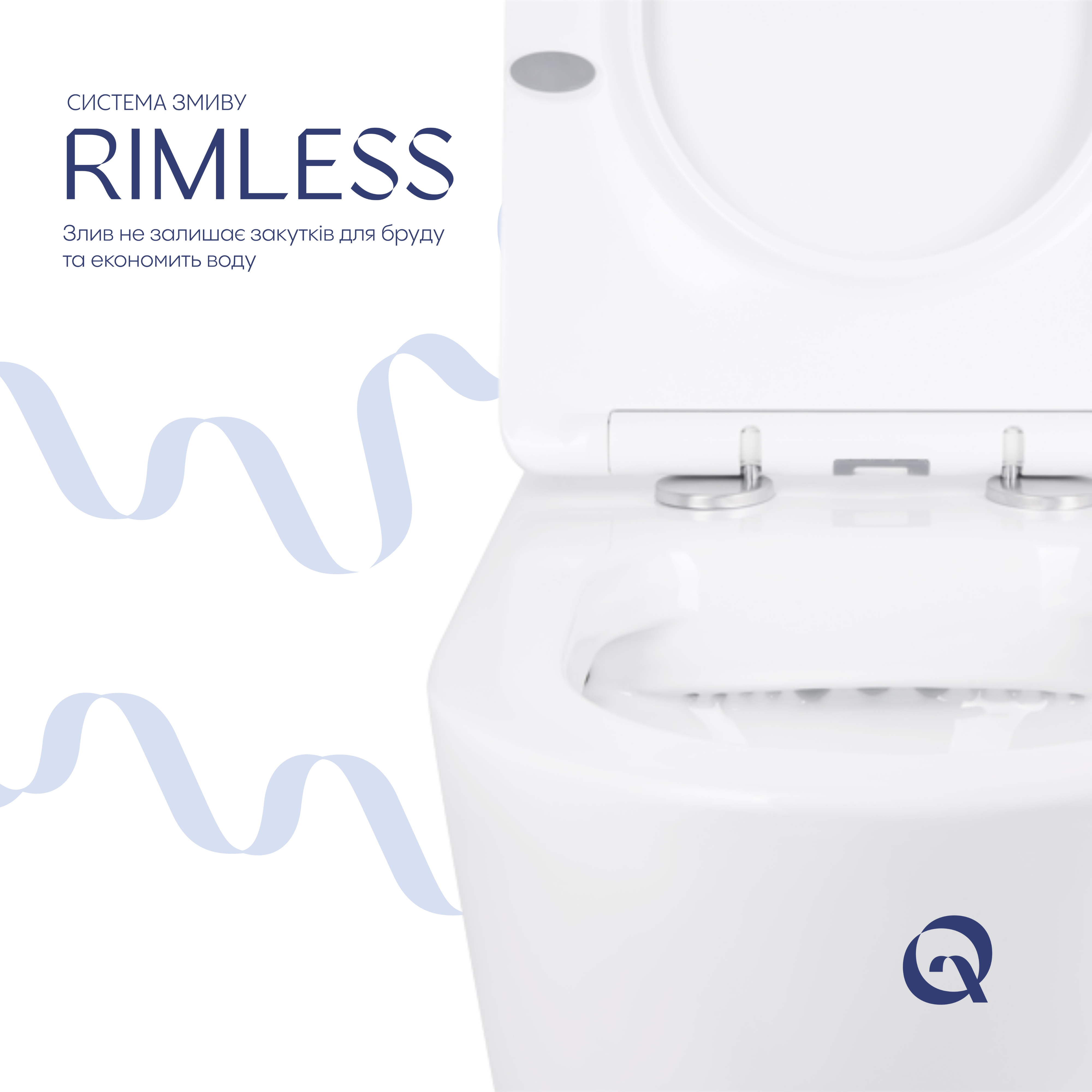 Готове рішення Qtap для ванної кімнати: Унітаз напольний Swan Rimless QT16223178W + інсталяція QT0122490S+ клавіша QT0111M08V1384W