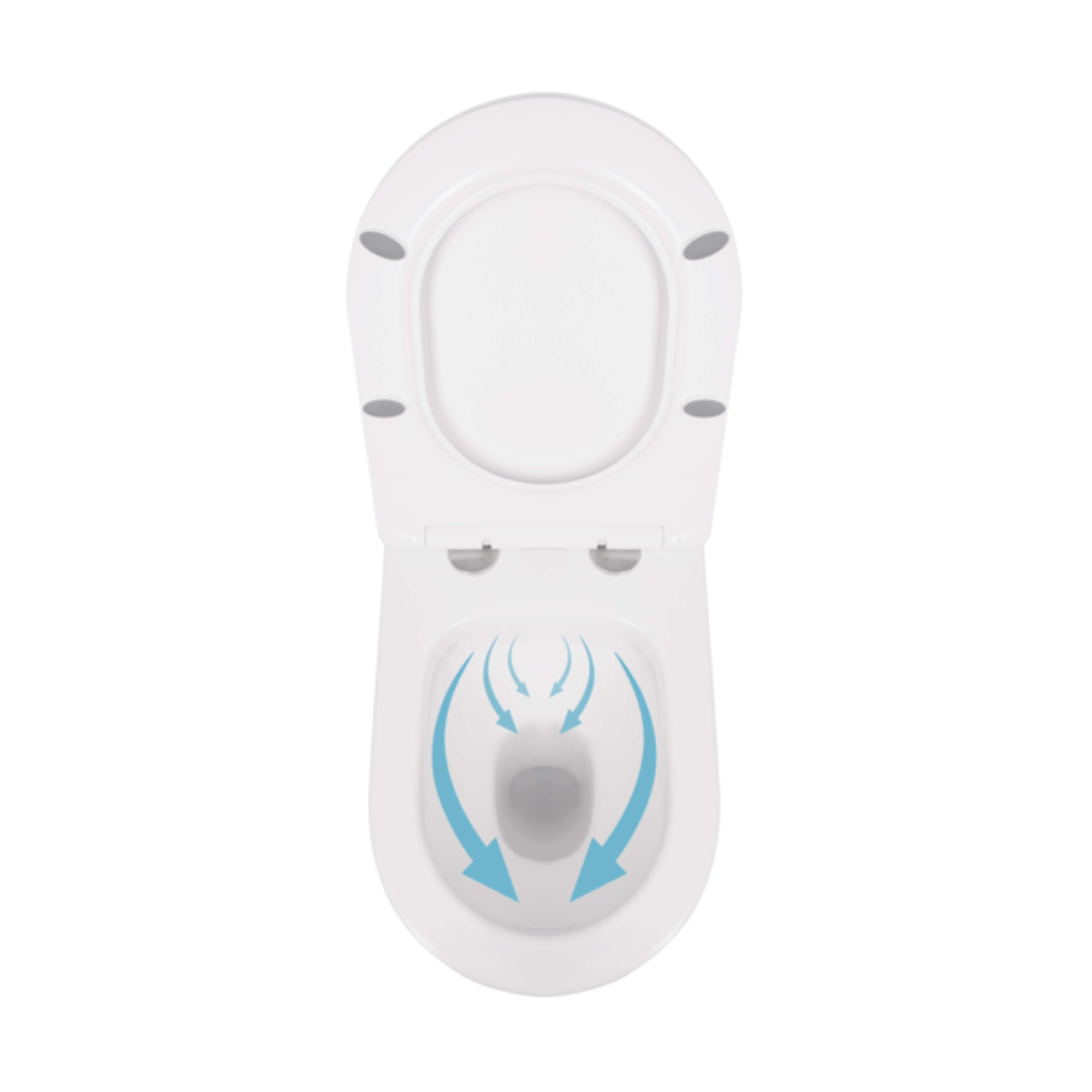 Готове рішення Qtap для ванної кімнати: Унітаз напольний Swan Rimless QT16223178W + інсталяція QT0122490S+ клавіша QT0111M08V1384W