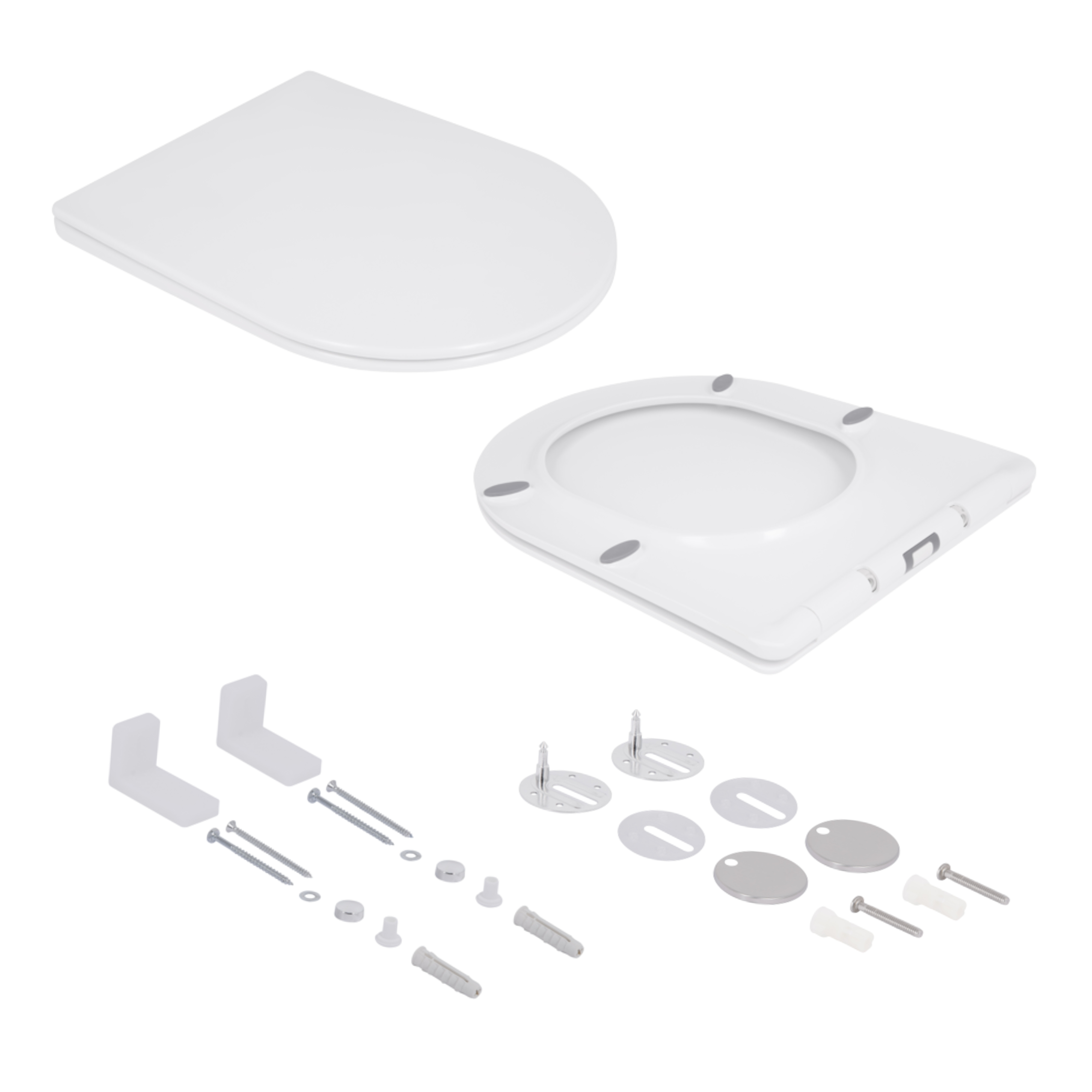 Готове рішення Qtap для ванної кімнати: Унітаз напольний Swan Rimless QT16223178W + інсталяція QT0122490S+ клавіша QT0111M08V1384W