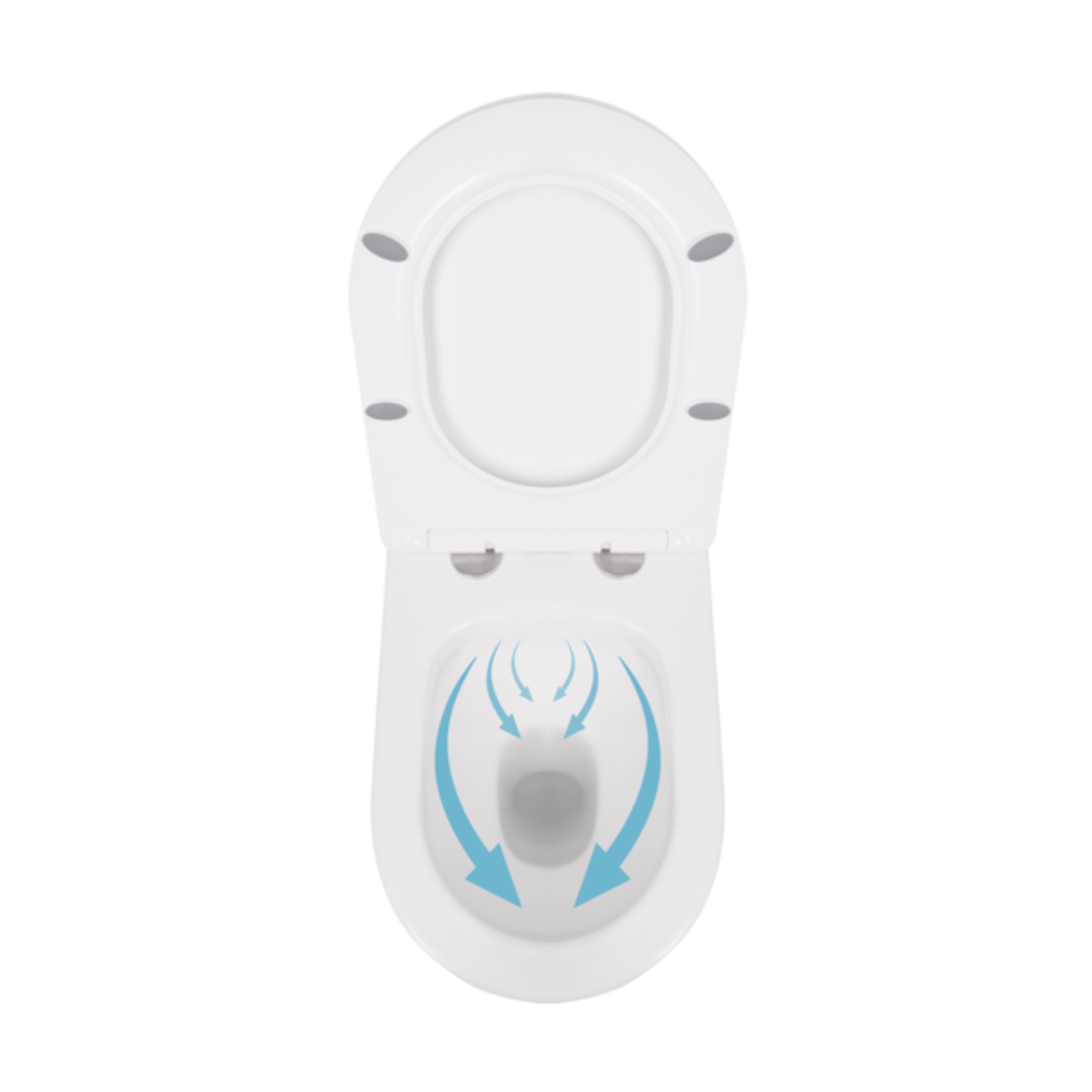 Унітаз підлоговий Qtap Swan безобідковий з сідінням Soft-close QT16223178W