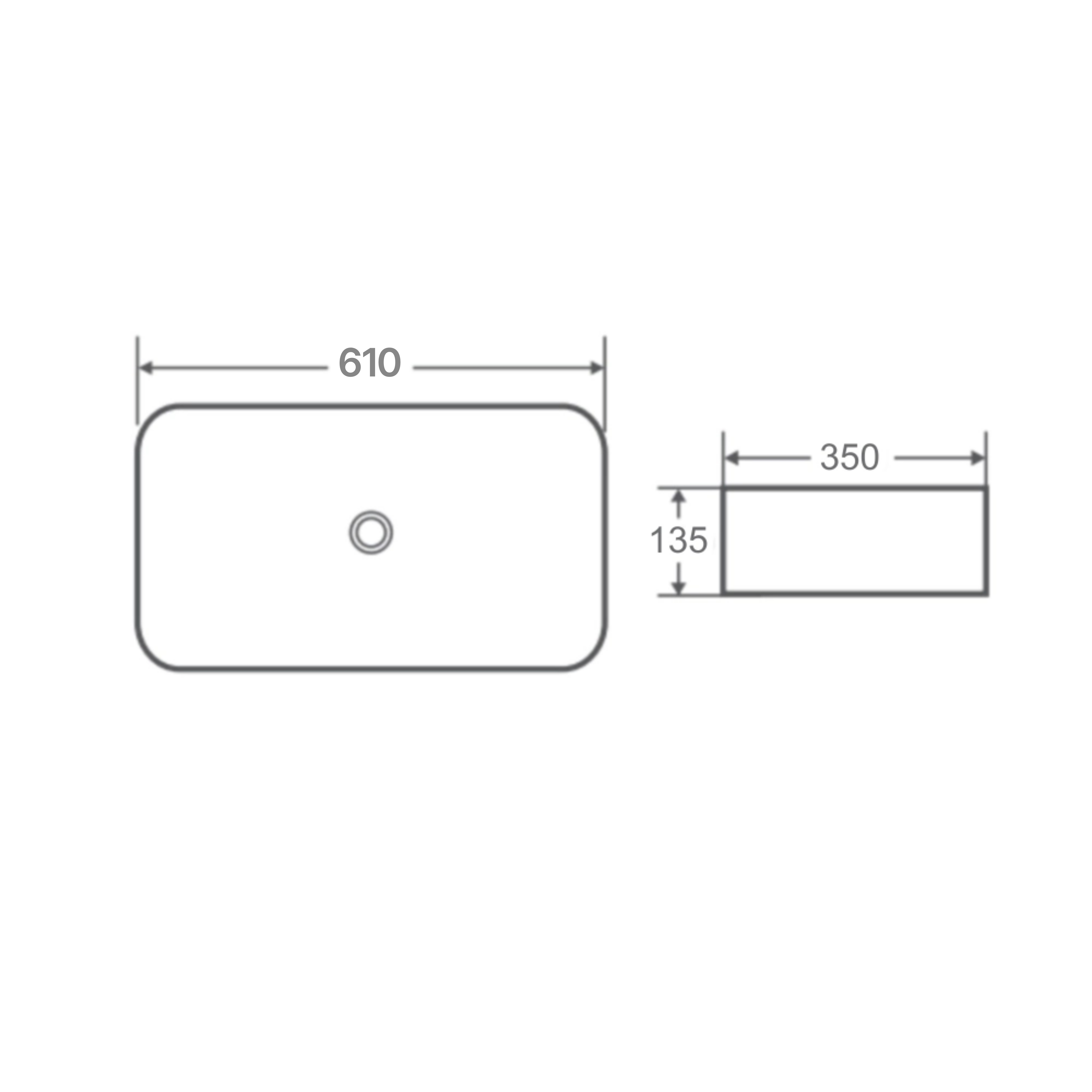 Раковина-чаша Qtap Tern 610x350x135 White QT17118140W