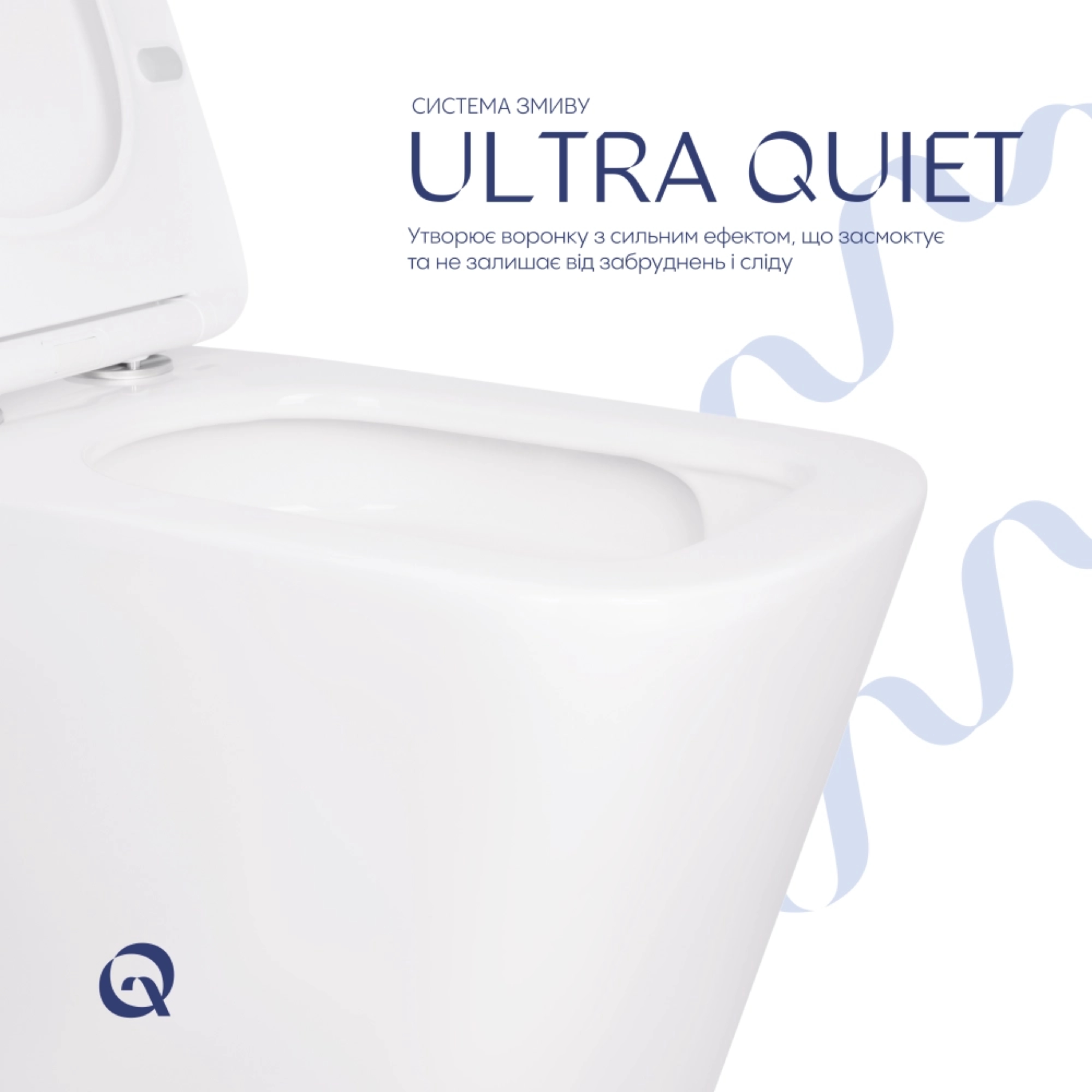 Готове рішення Qtap для ванної кімнати: Унітаз напольний Tern Ultra Quiet QT17223303AW + інсталяція QT0122490S+ клавіша QT0111M08V1384W