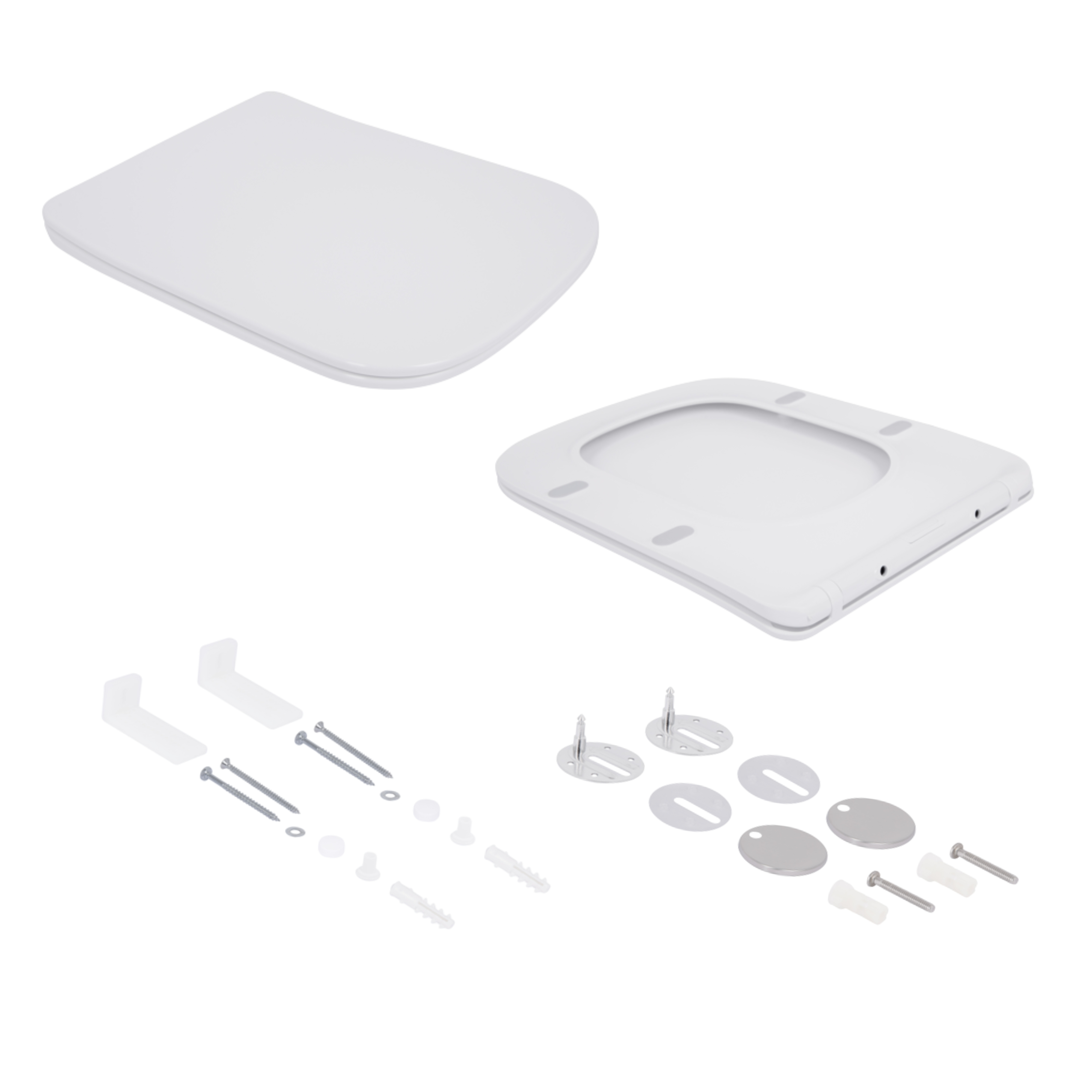 Готове рішення Qtap для ванної кімнати: Унітаз напольний Tern Ultra Quiet QT17223303AW + інсталяція QT0122490S+ клавіша QT0111M08V1384W