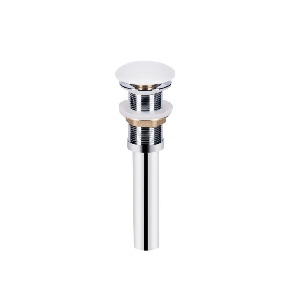 Комплект Qtap Owl: Раковина накладна кругла 400х400х155 мм White + Донний клапан PU02