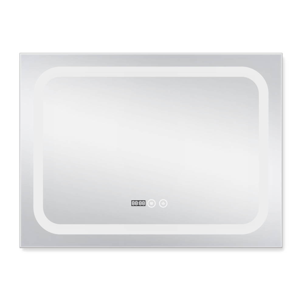 Дзеркало Qtap Mideya (DC-F906) 800х600 з LED-підсвічуванням Touch, з димером, рег. яскравості QT2078F906W