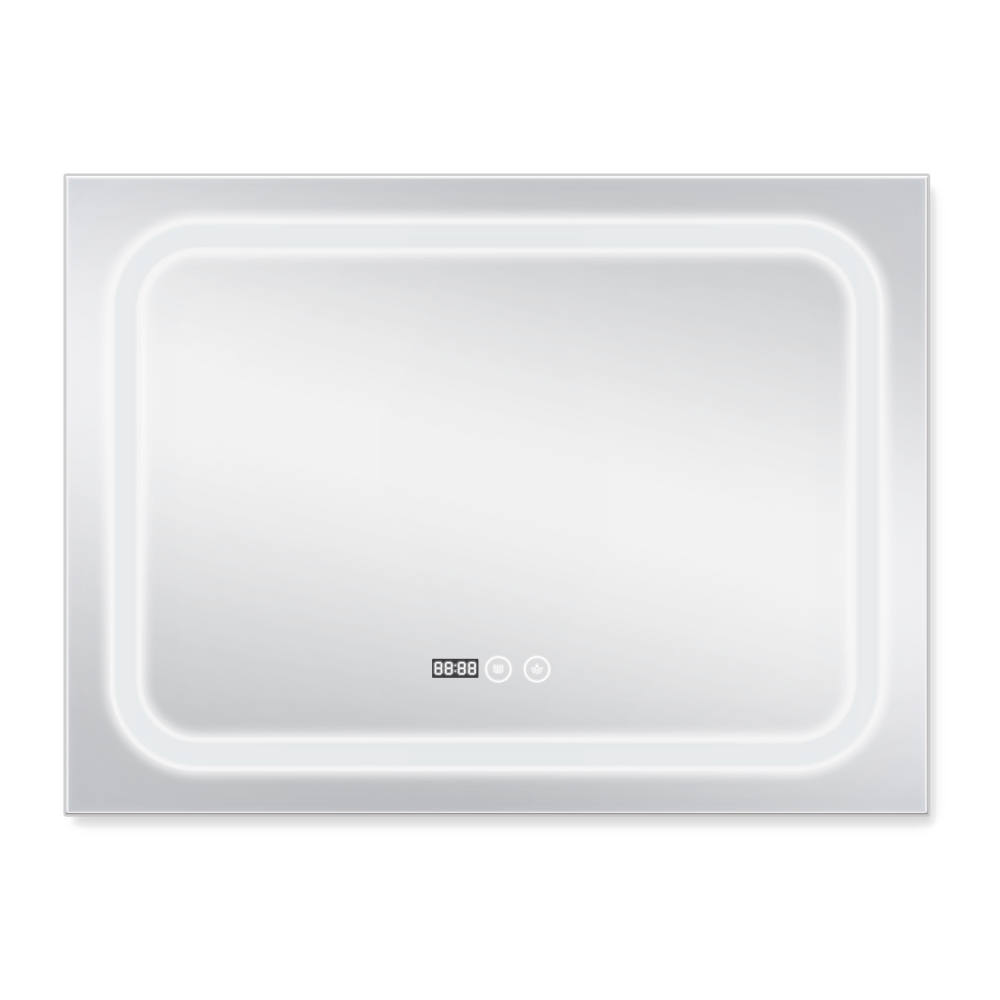 Дзеркало Qtap Mideya (DC-F906) 800х600 з LED-підсвічуванням Touch, з димером, рег. яскравості QT2078F906W