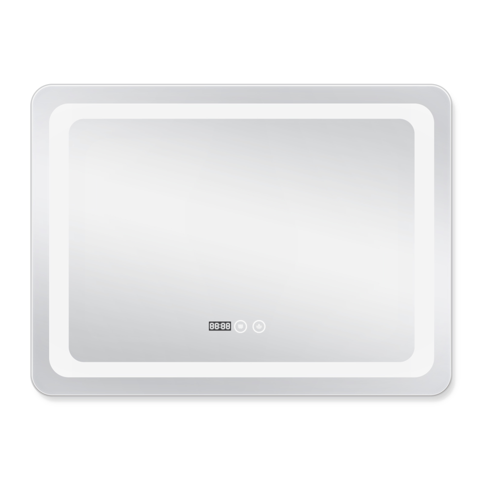 Дзеркало Qtap Mideya (DC-F908) 800х600 з LED-підсвічуванням Touch, з димером, рег. яскравості QT2078F908W
