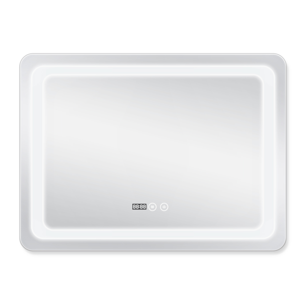 Дзеркало Qtap Mideya (DC-F908) 800х600 з LED-підсвічуванням Touch, з димером, рег. яскравості QT2078F908W