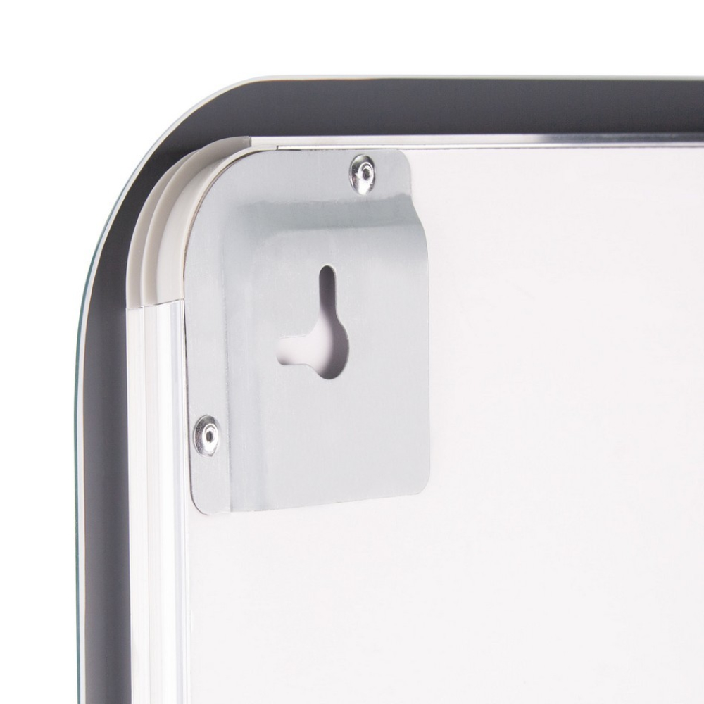 Дзеркало Qtap Mideya (DC-F911) 500х800 з LED-підсвічуванням Touch, з антизапотіванням, з годинником, димером, рег. яскравості QT2078F911W