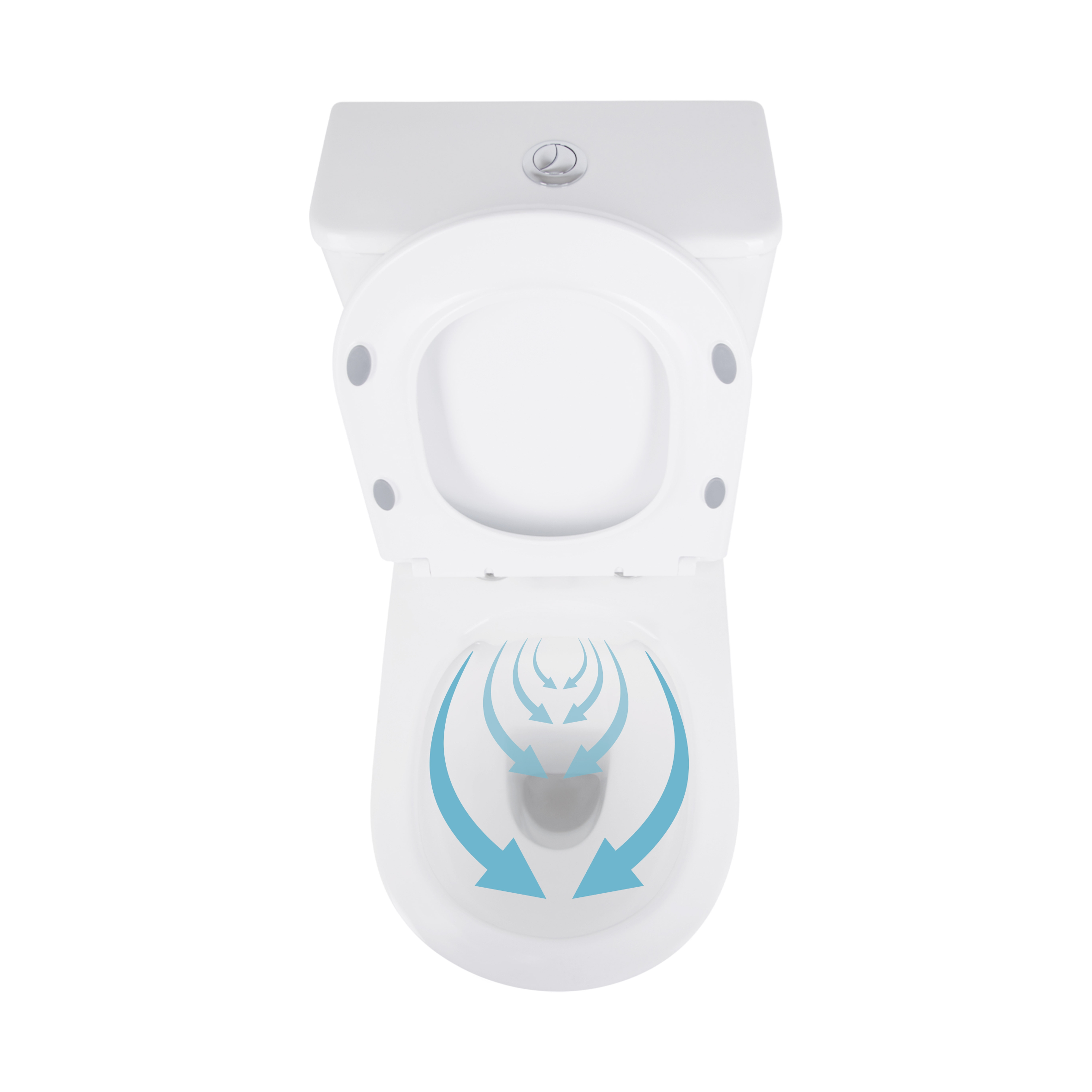 Унітаз-компакт Qtap Presto безобідковий з сідінням Soft-close QT24221217AW