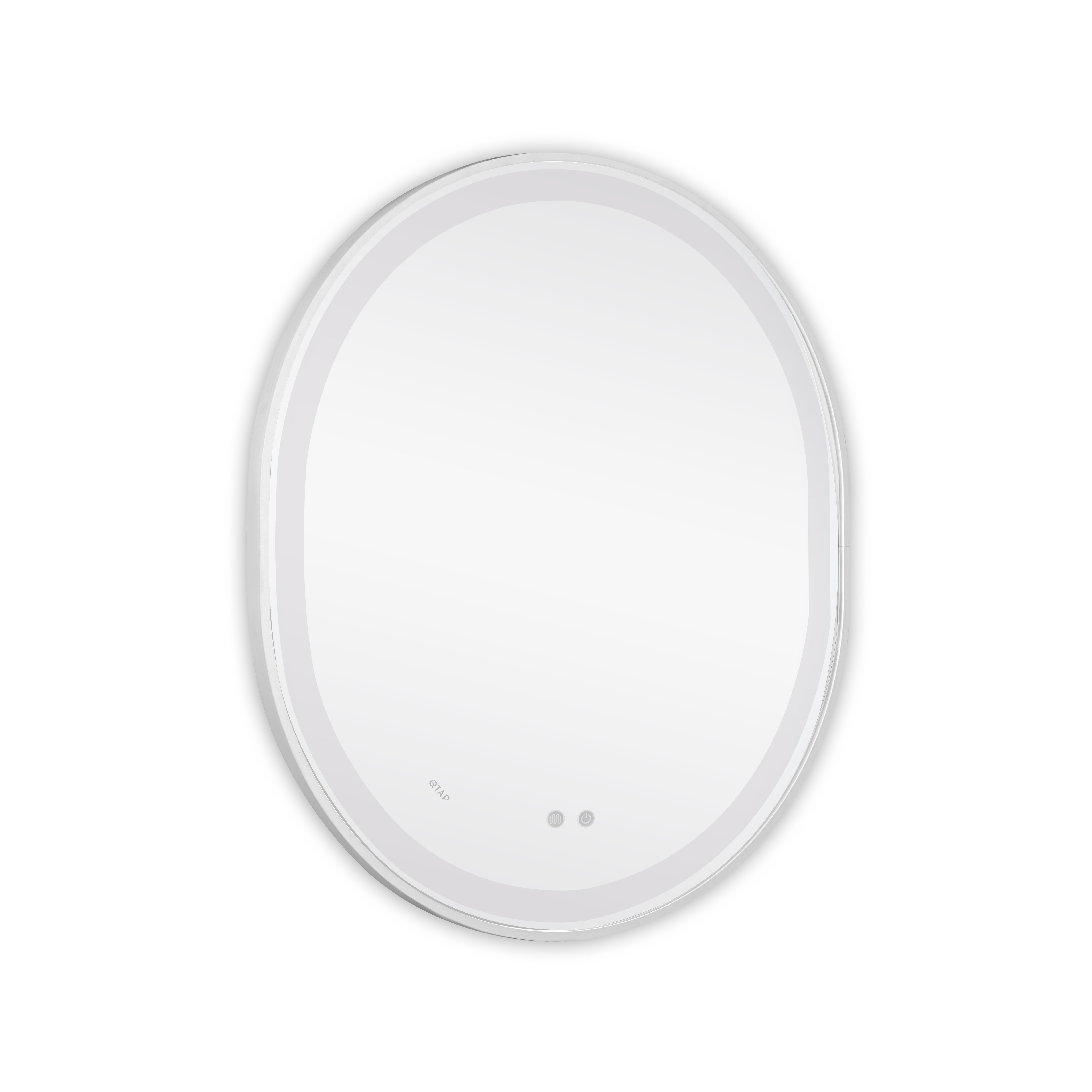 Дзеркало Qtap Gemini 800х700 з LED-підсвічуванням Touch, з антизапотіванням, з димером, рег. темп. кольору (3000-6500K) Reverse QT2578R8071W