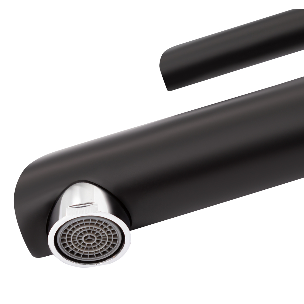 Змішувач для раковини Qtap Grand QTGRABCR001F Chrome/Black