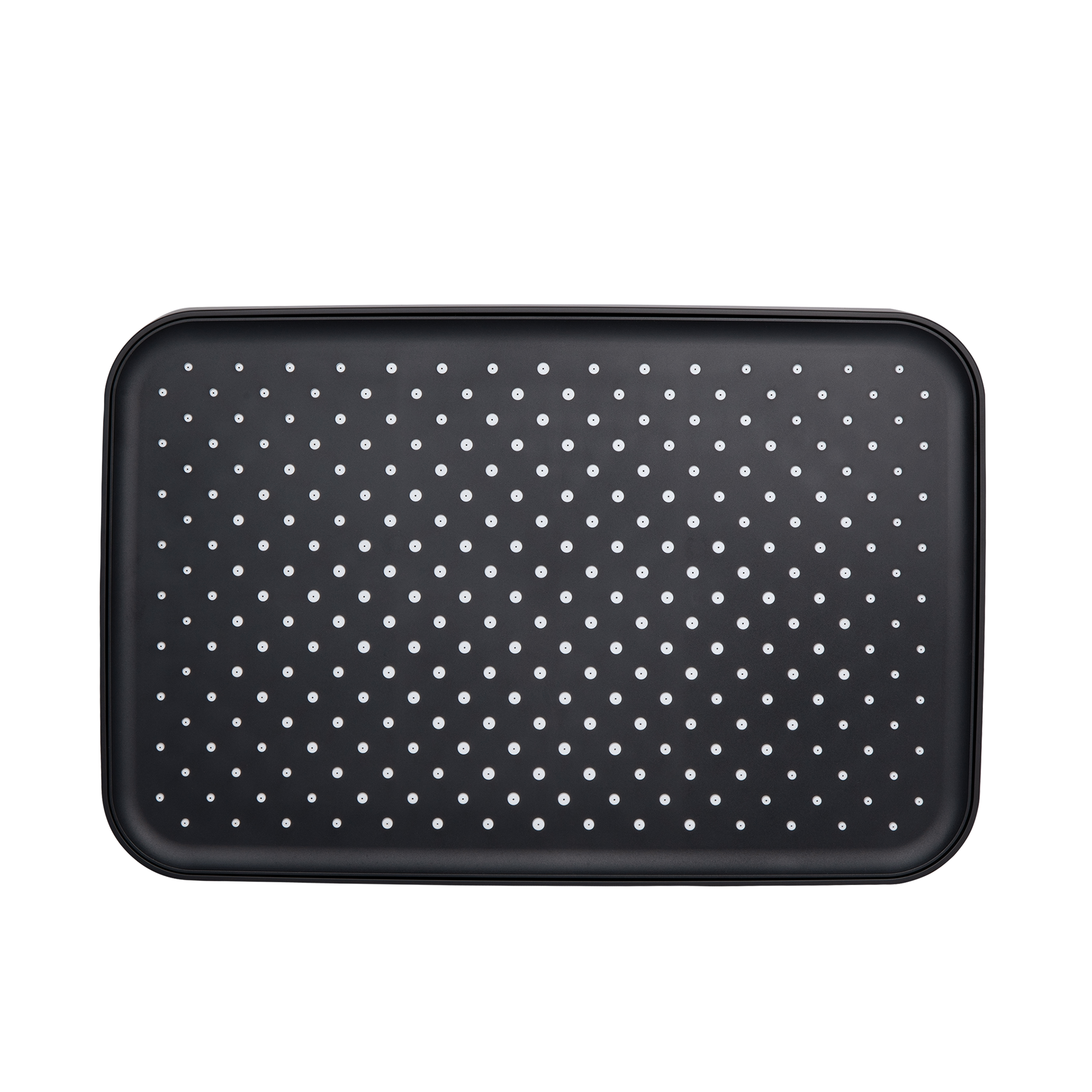 Лійка для верхнього душу Qtap Hlavova 330х220 мм прямокутна QTHLA107BLM45945 Black Matt