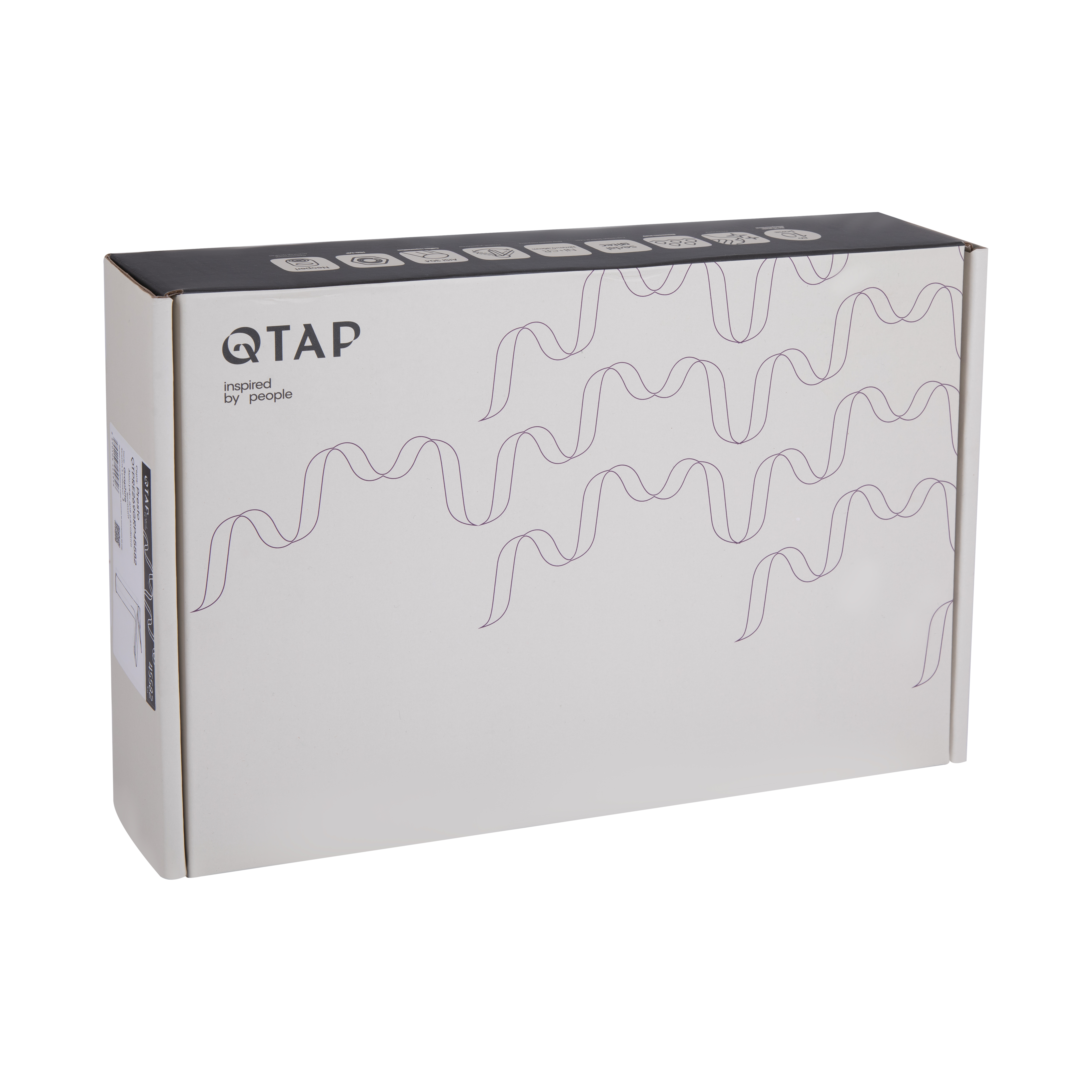 Змішувач для раковини Qtap Presto високий QTPRE269GRP45582 Graphite