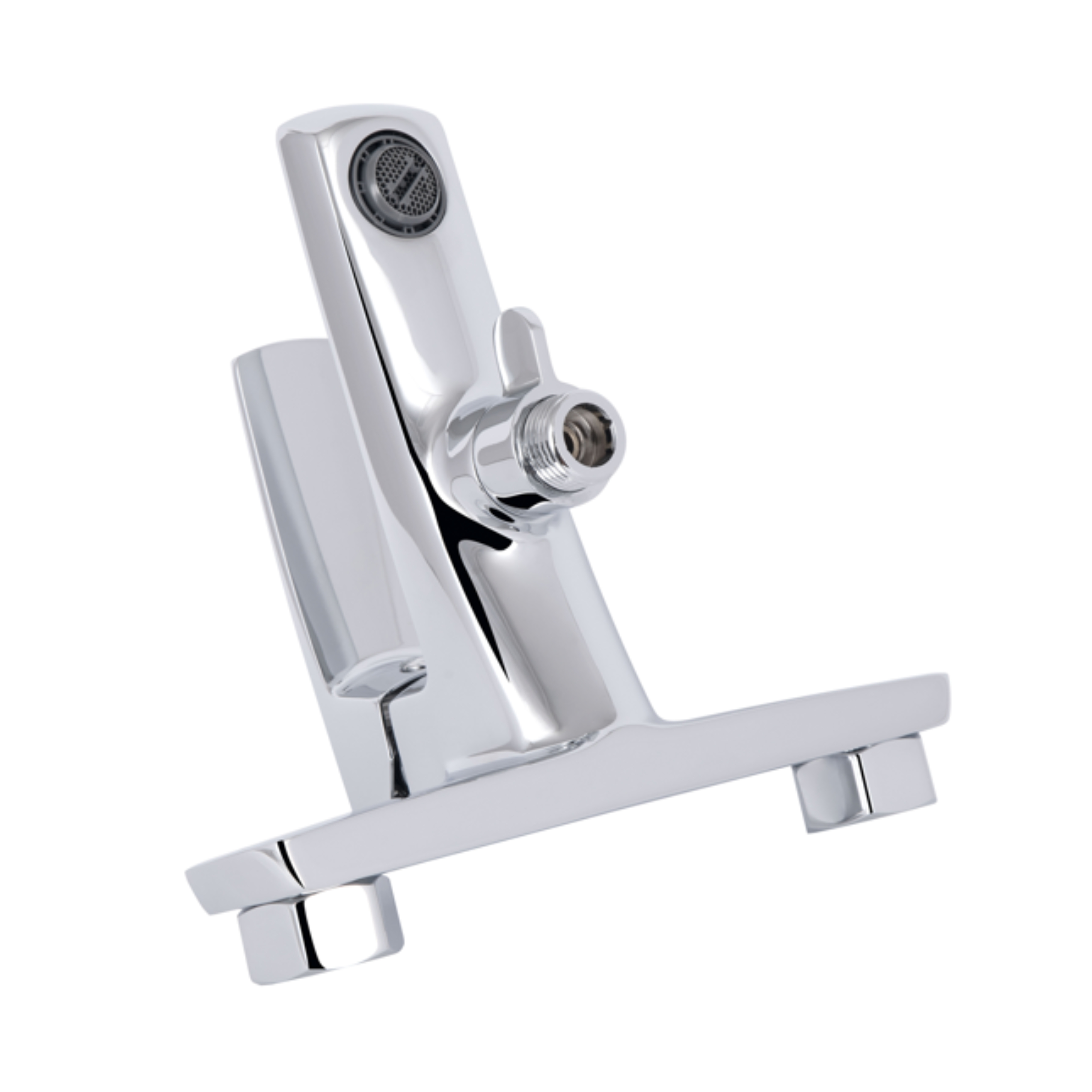 Змішувач для ванни Qtap Tern (c душевым гарнитуром) QTTER259CRM47586 Chrome